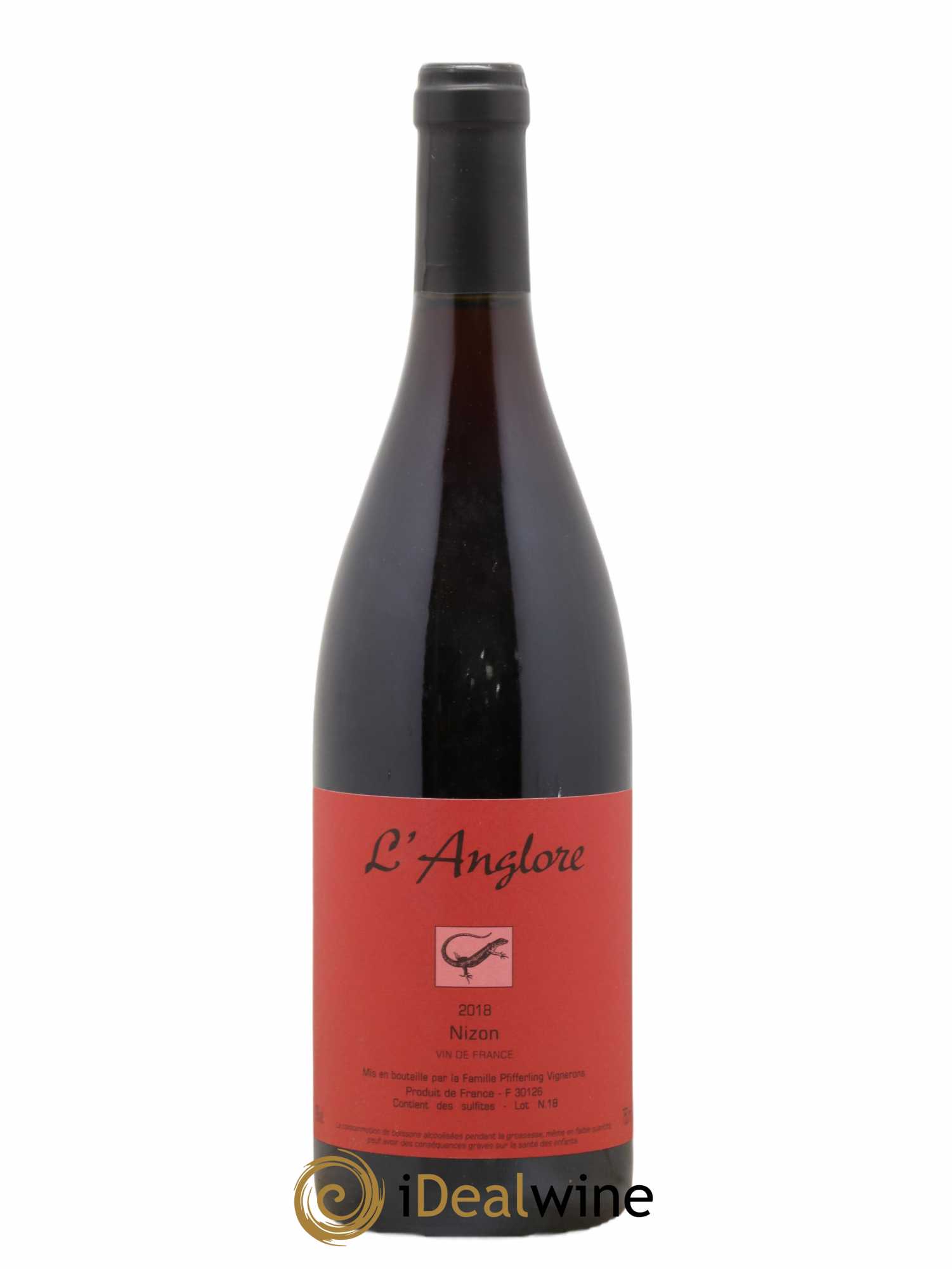 Vin de France Nizon L'Anglore 2018 - Lot de 1 bouteille - 0