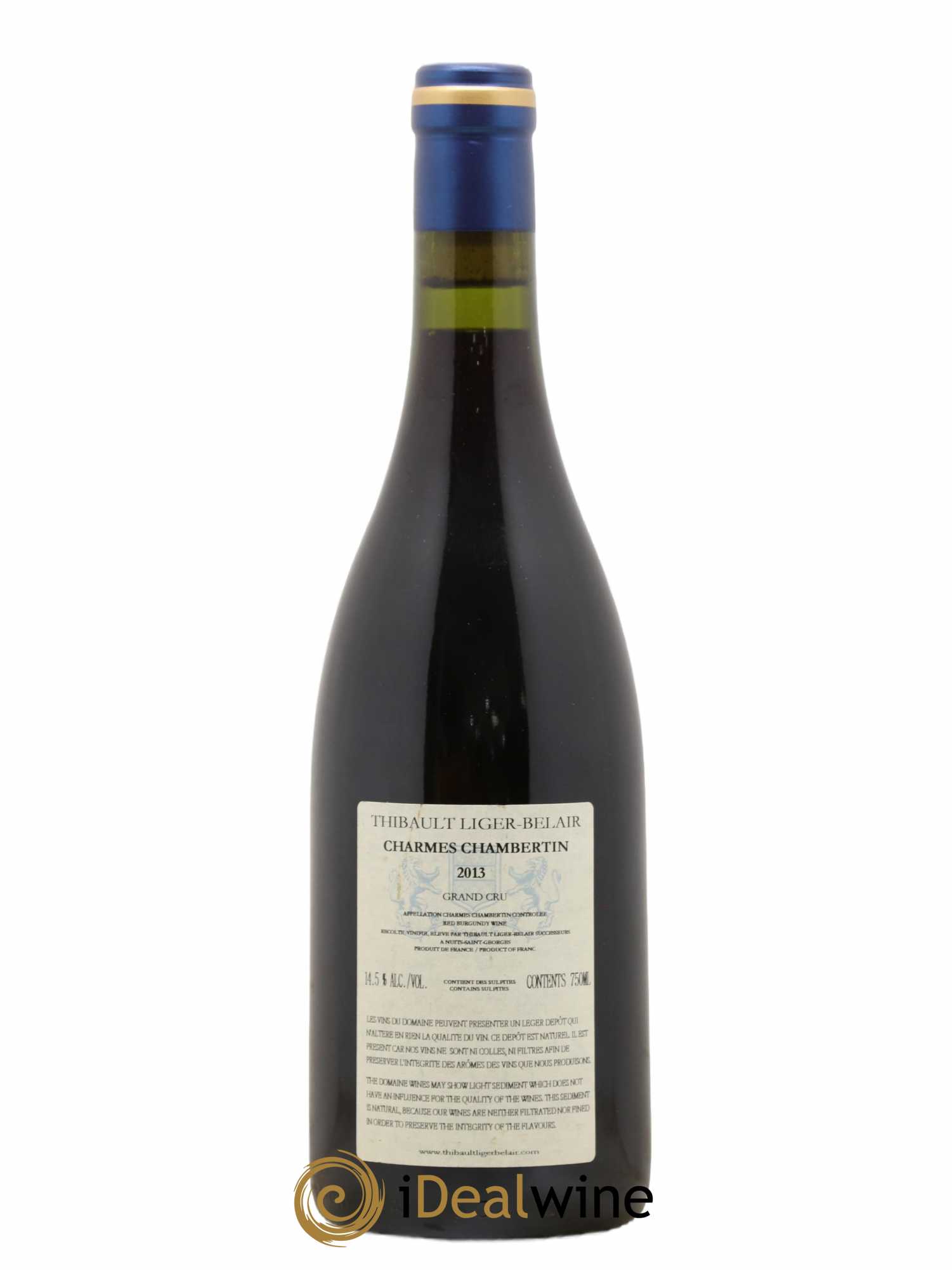 Charmes-Chambertin Grand Cru Thibault Liger-Belair Successeurs 2013 - Lot de 1 bouteille - 1