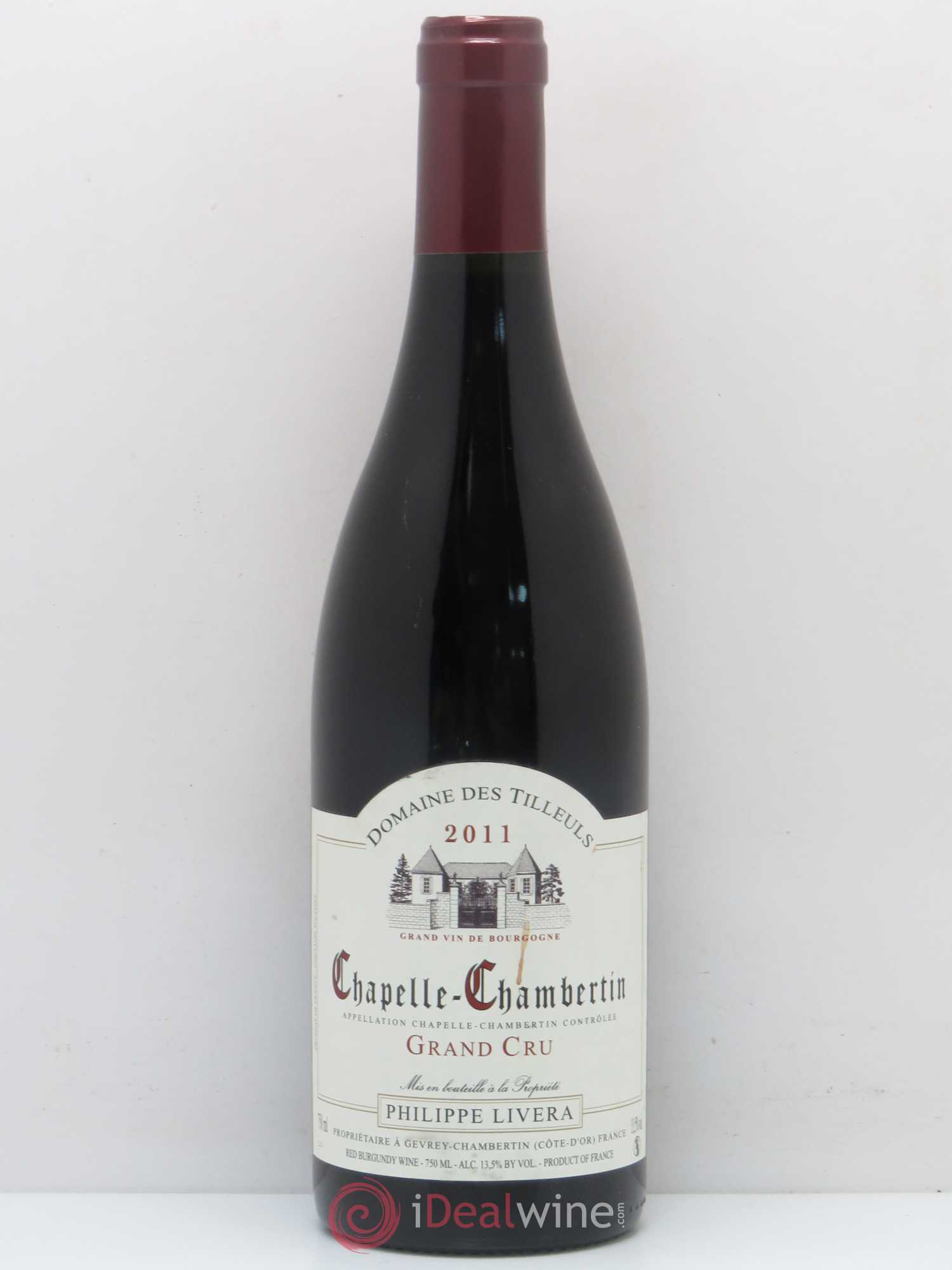 Chapelle-Chambertin Grand Cru Tilleuls (Domaine des) - Philippe Livera 2011 - Lot de 1 bouteille - 0