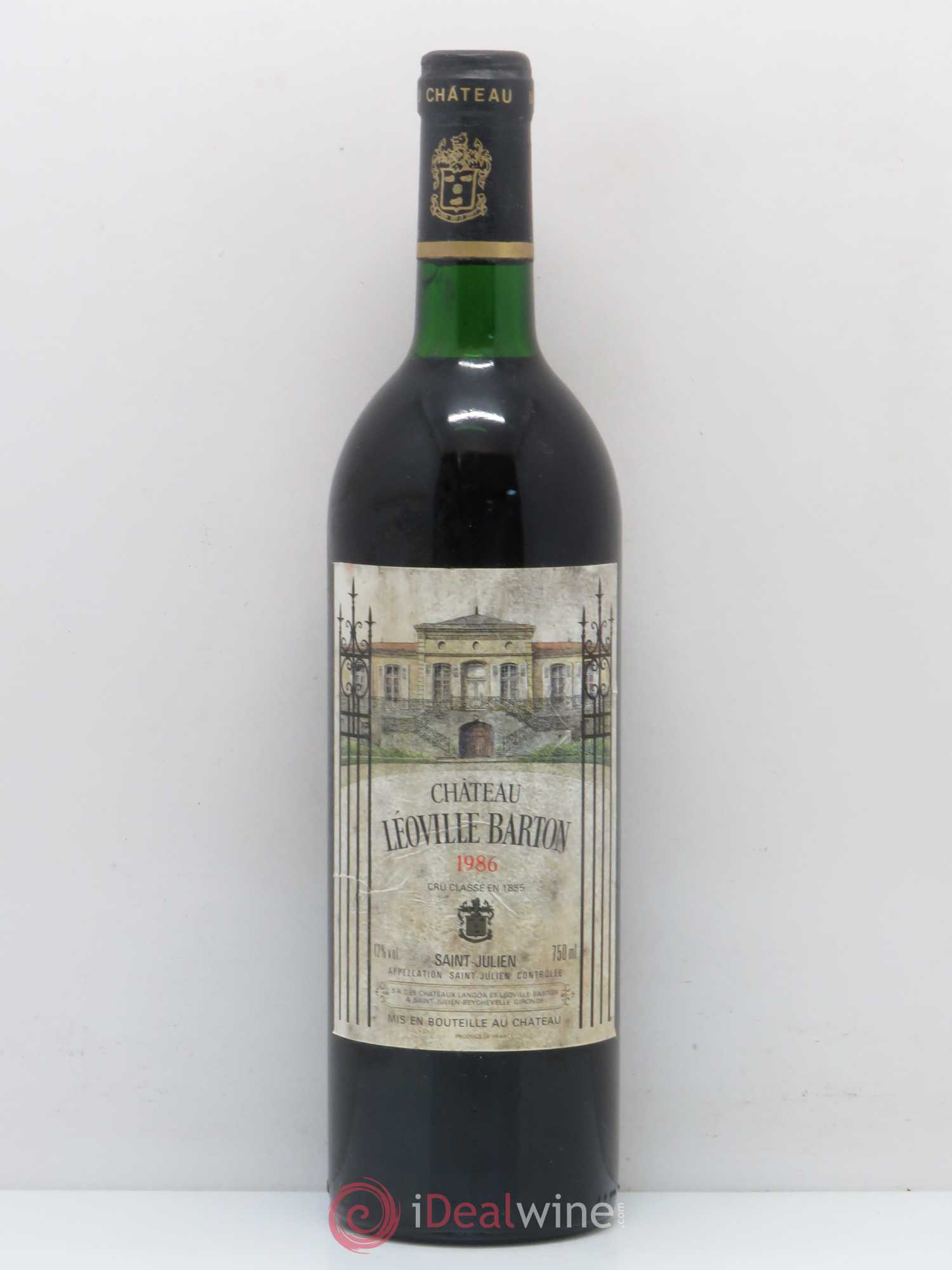 Château Léoville Barton 2ème Grand Cru Classé 1986 - Lot de 1 bouteille - 0