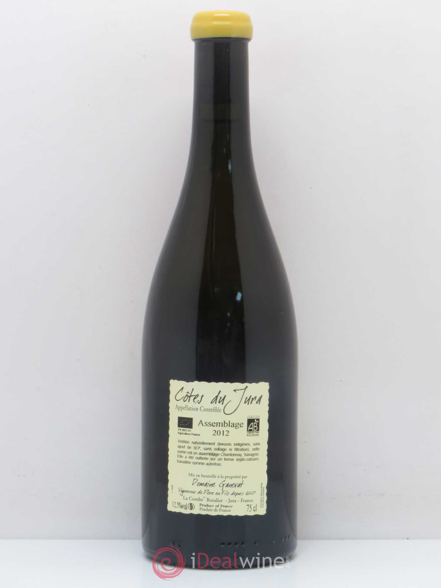 Côtes du Jura Cuvée Orégane Jean-François Ganevat (Domaine) 2012 - Lot de 1 bouteille - 1