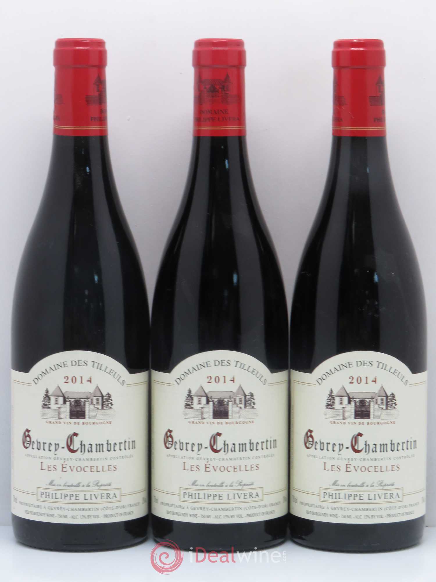 Gevrey-Chambertin Les Evocelles Tilleuls (Domaine des) - Philippe Livera 2014 - Lot de 3 bouteilles - 0