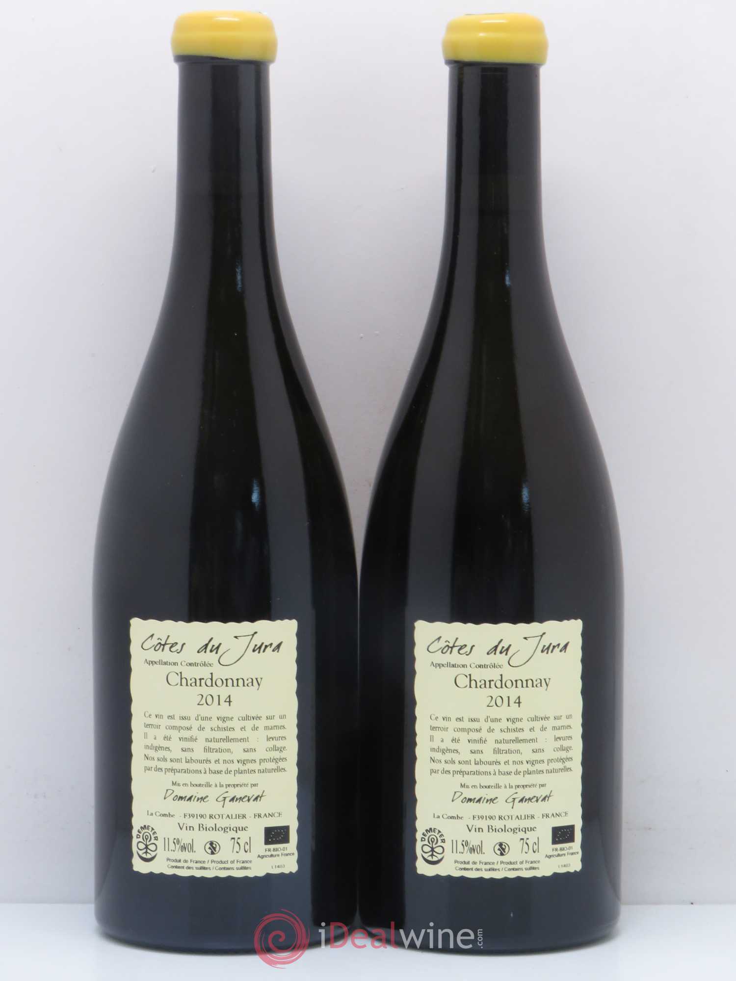 Côtes du Jura Grusse en Billat Jean-François Ganevat (Domaine) 2014 - Lot de 2 bouteilles - 1