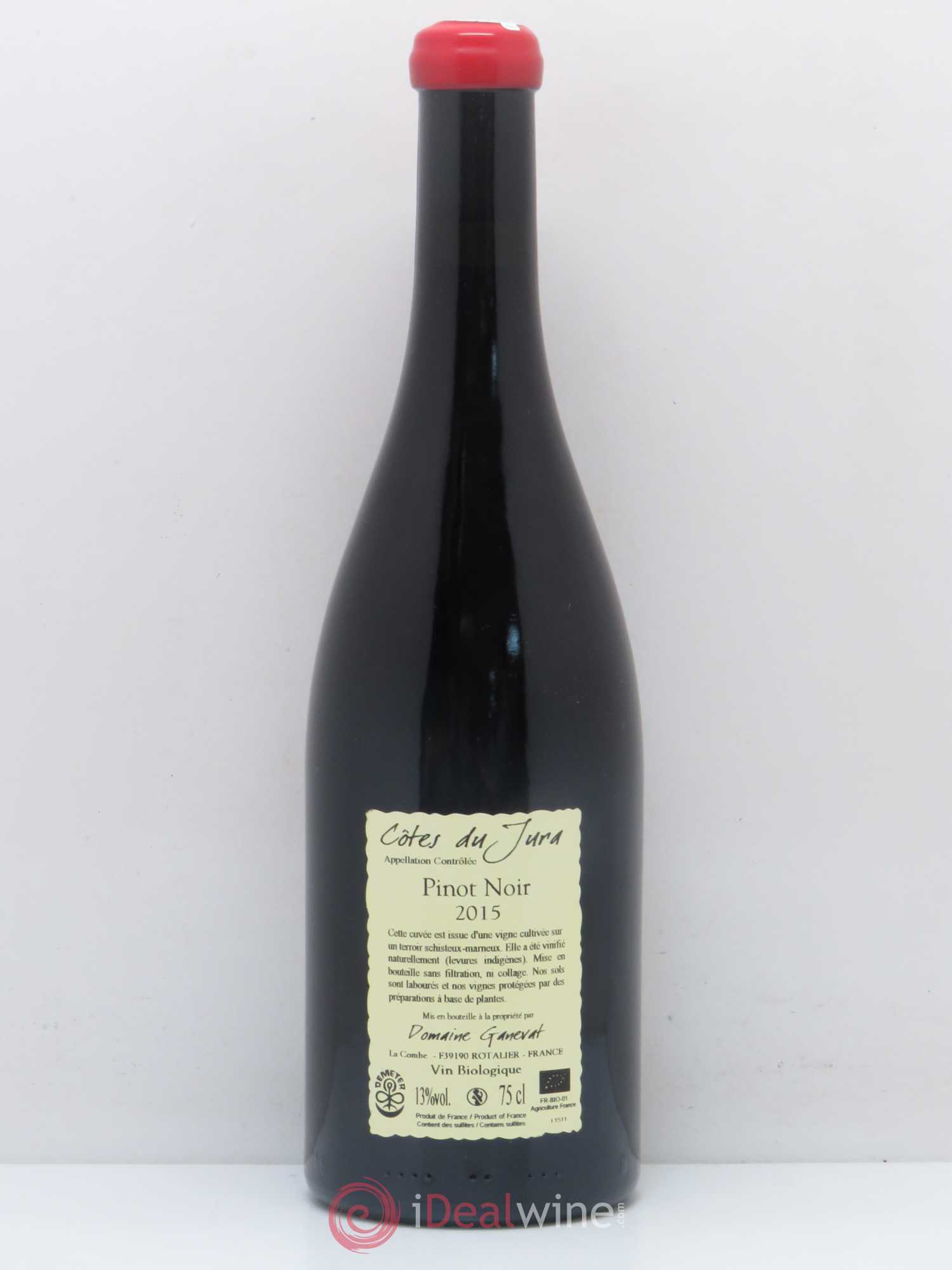Côtes du Jura Pinot Noir En Billat  Jean-François Ganevat (Domaine) 2015 - Lot de 1 bouteille - 1
