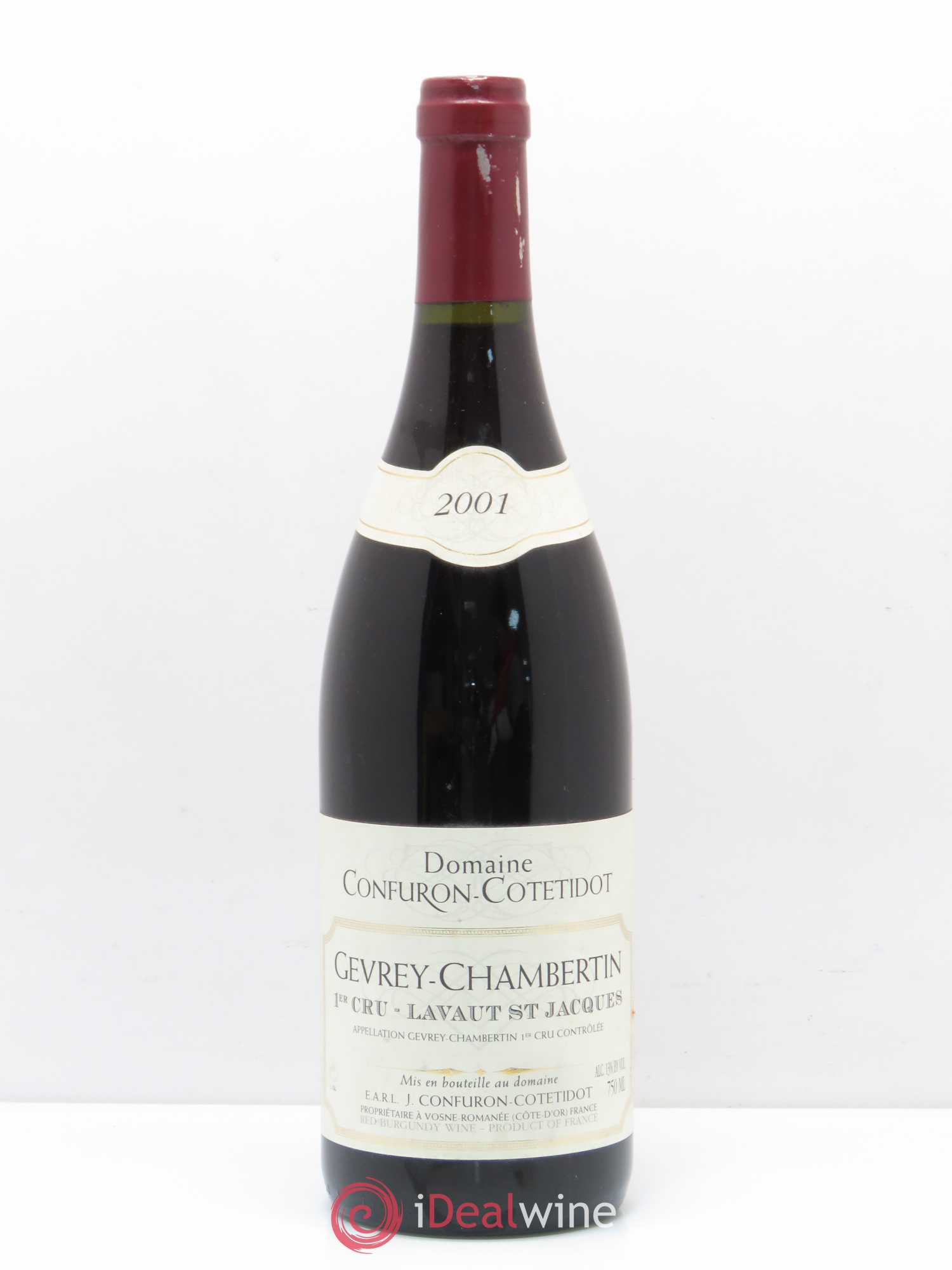 Gevrey-Chambertin 1er Cru Lavaux Saint Jacques Confuron-Cotetidot 2001 - Posten von 1 Flasche - 0