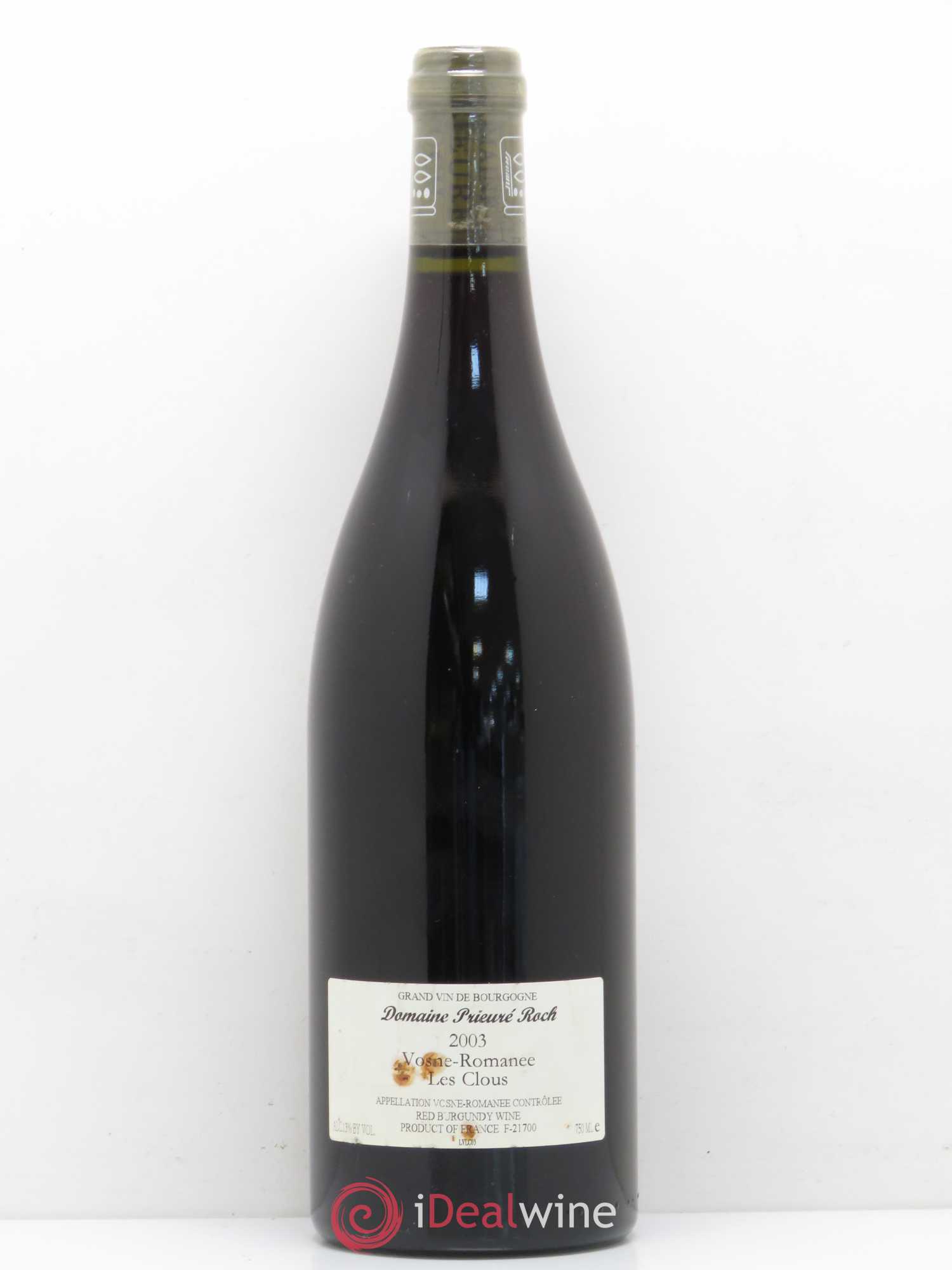 Vosne-Romanée Les Clous Prieuré Roch 2003 - Lot de 1 bouteille - 1
