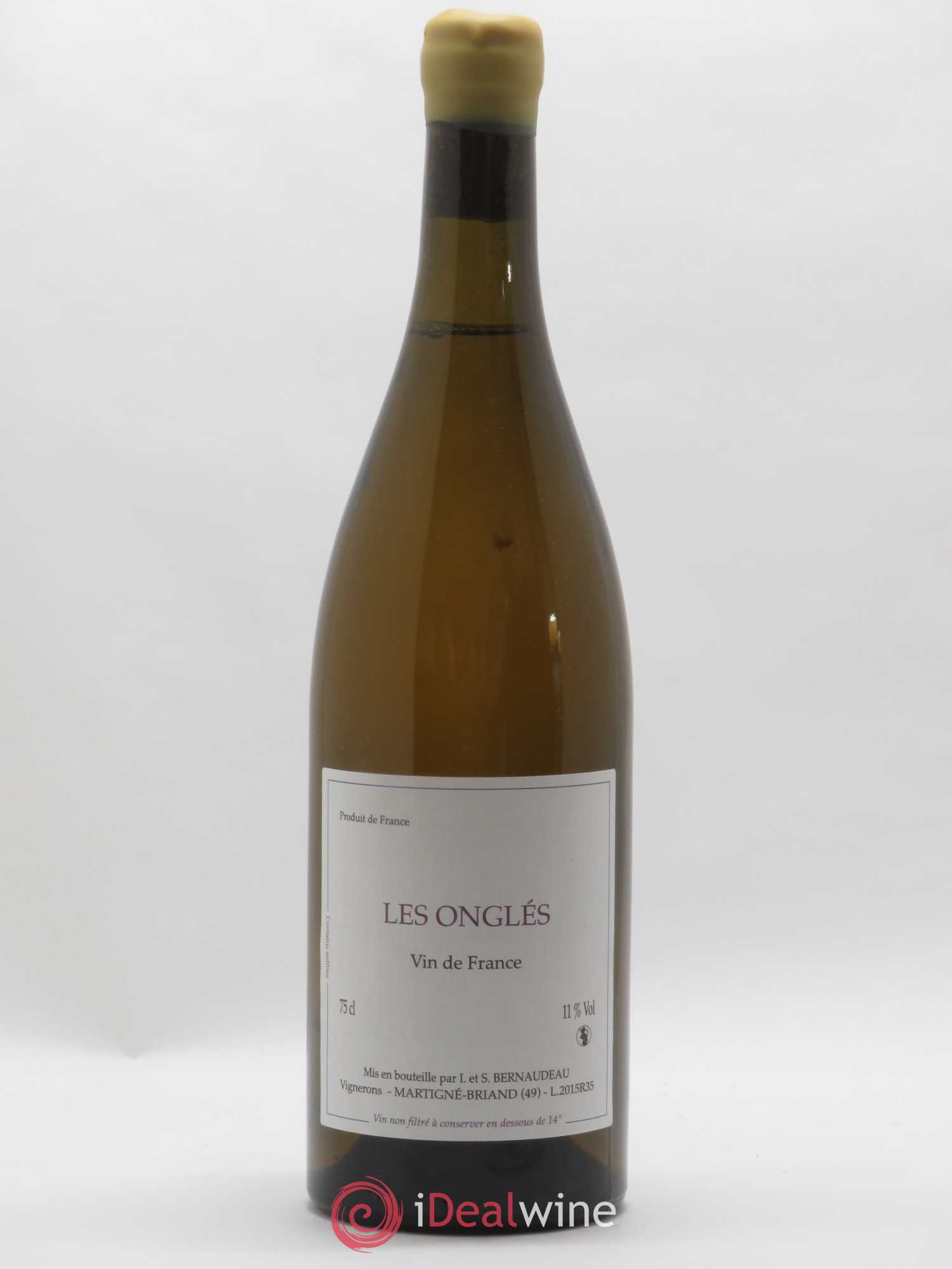 Vin de France Les Onglés Stéphane Bernaudeau 2015 - Lot de 1 bouteille - 0