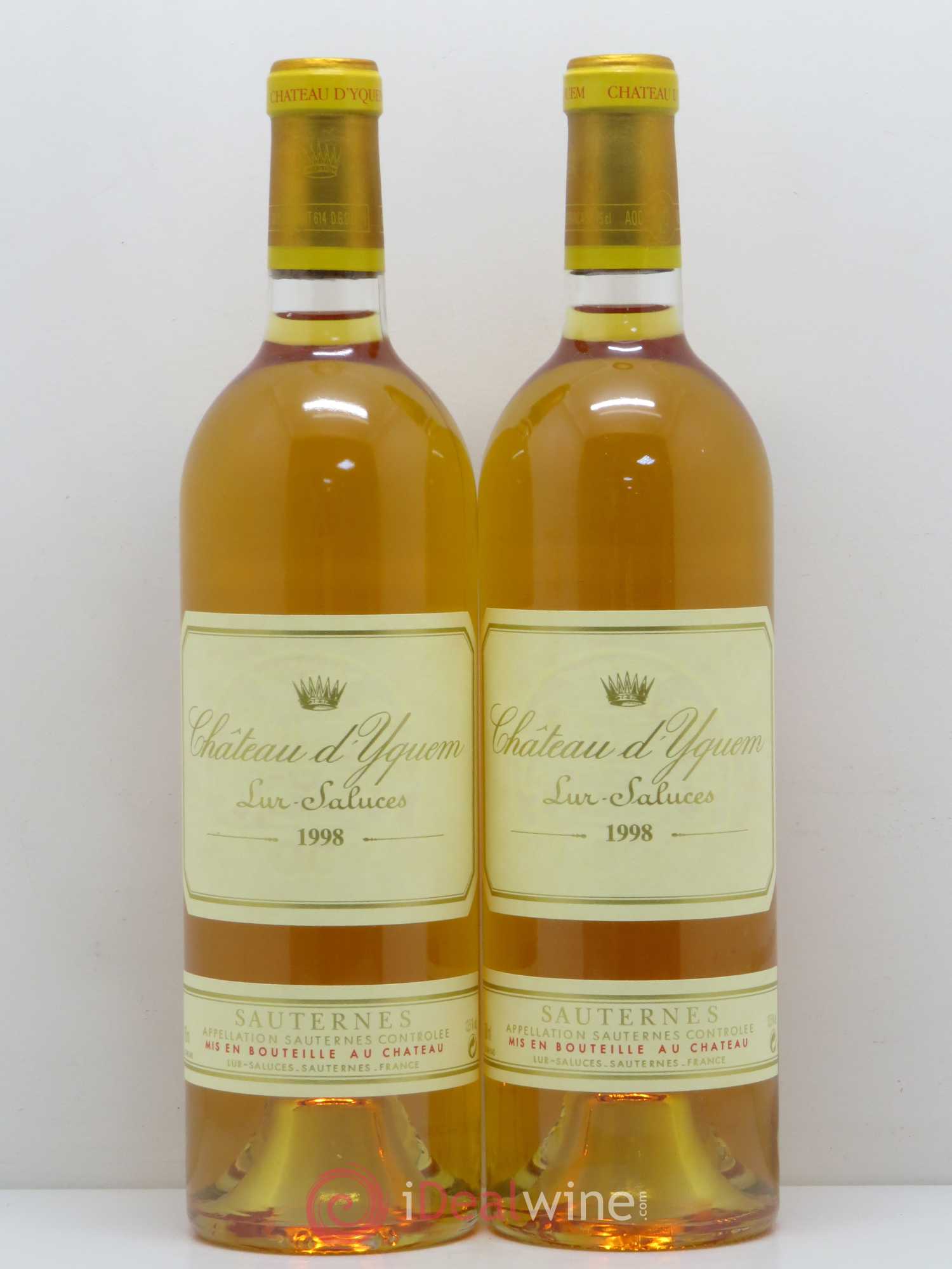 Château d' Yquem 1er Cru Classé Supérieur 1998 - Lotto di 2 bottiglie - 0