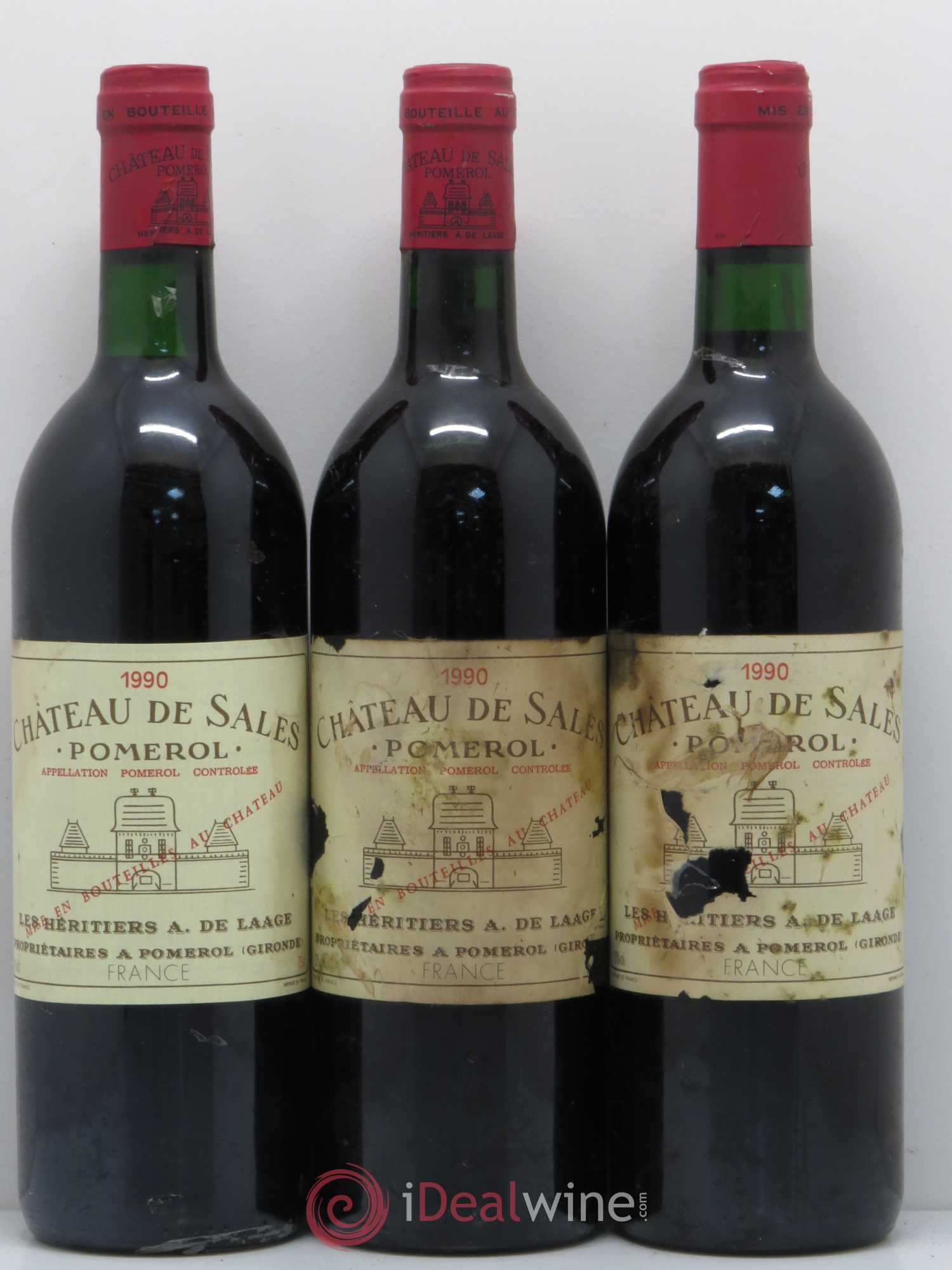Château de Sales 1990 - Lot de 12 bouteilles - 3
