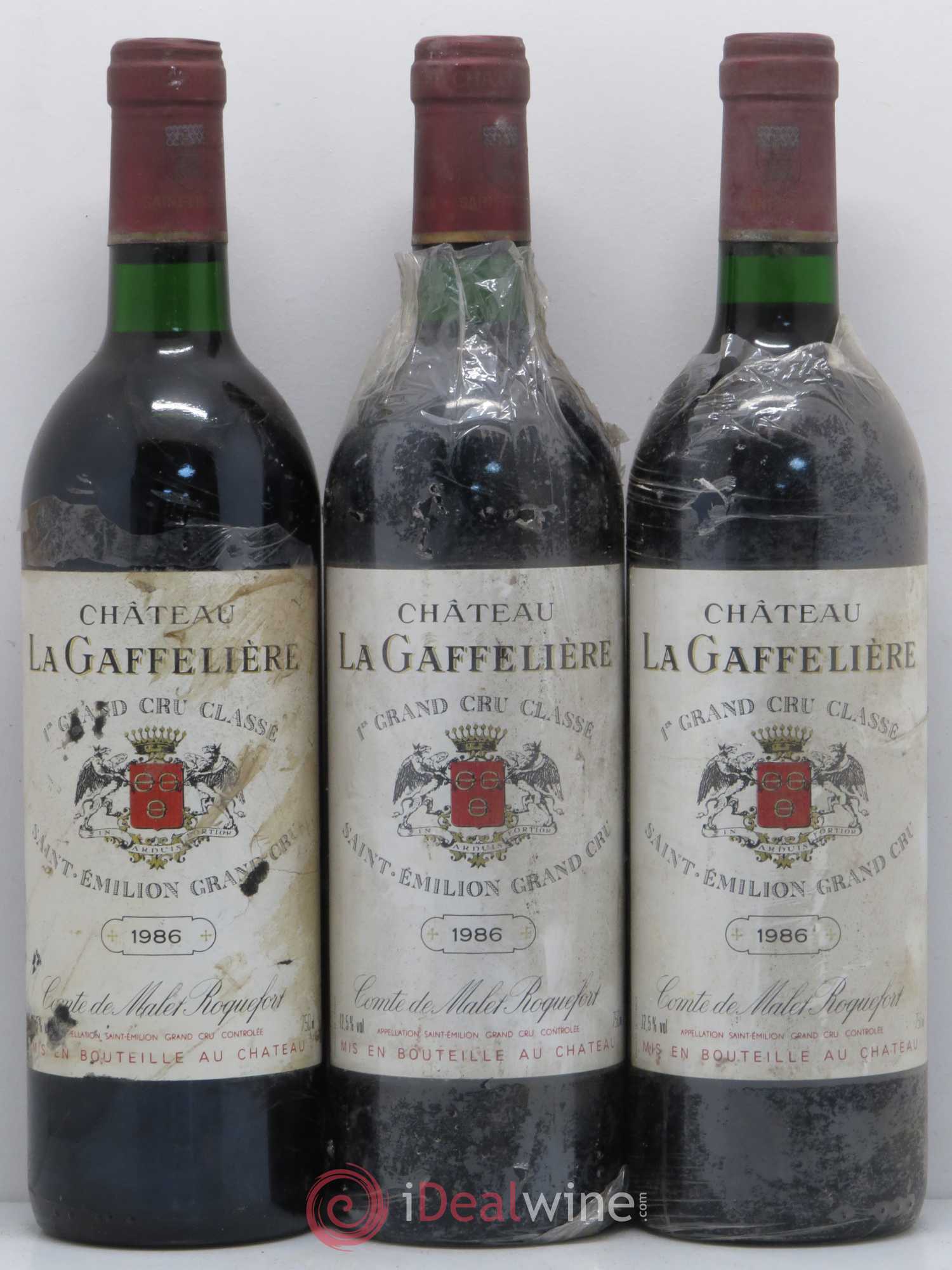 Château la Gaffelière 1er Grand Cru Classé B 1986 - Lot de 12 bouteilles - 1