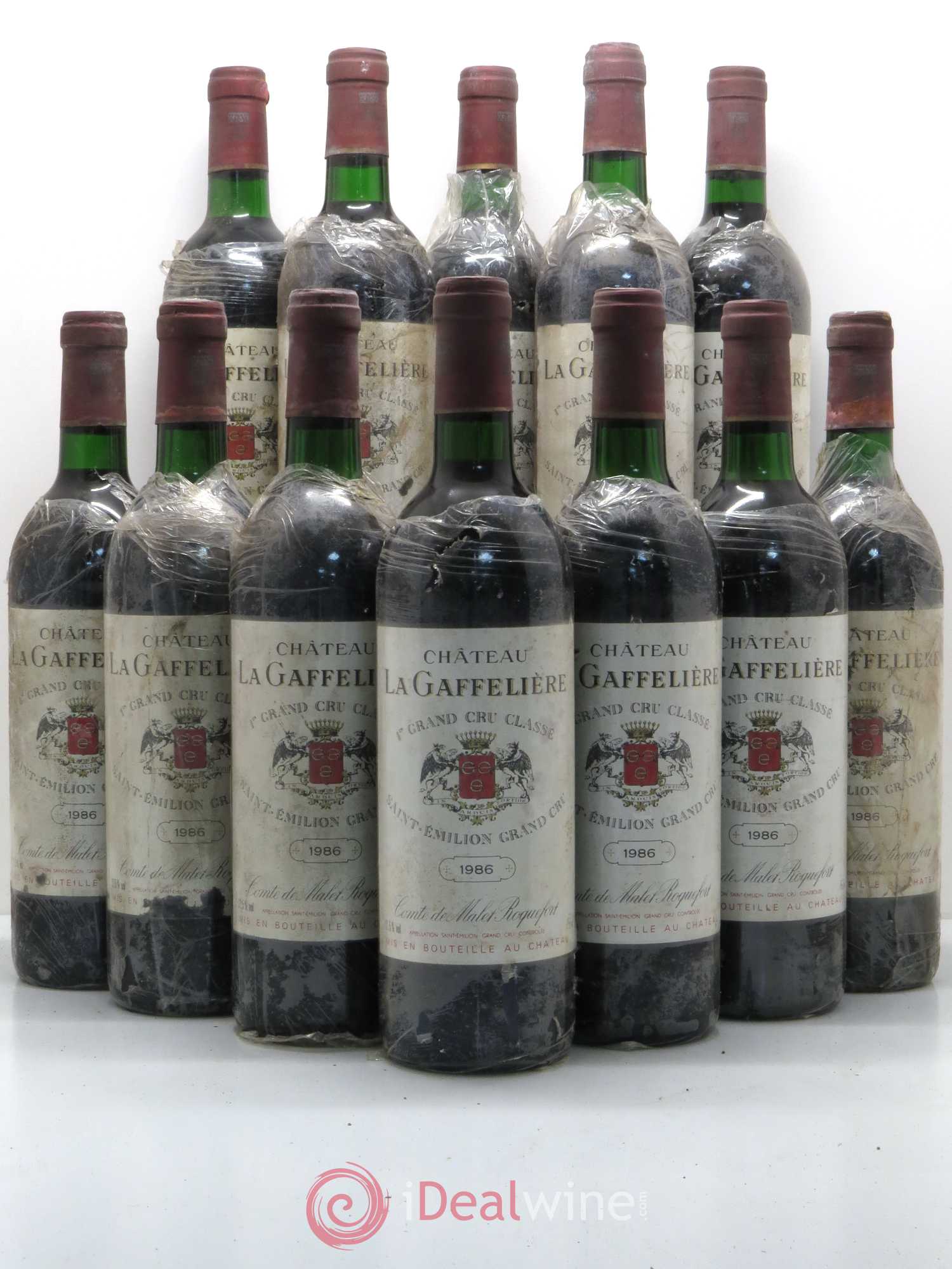 Château la Gaffelière 1er Grand Cru Classé B 1986 - Lot de 12 bouteilles - 0