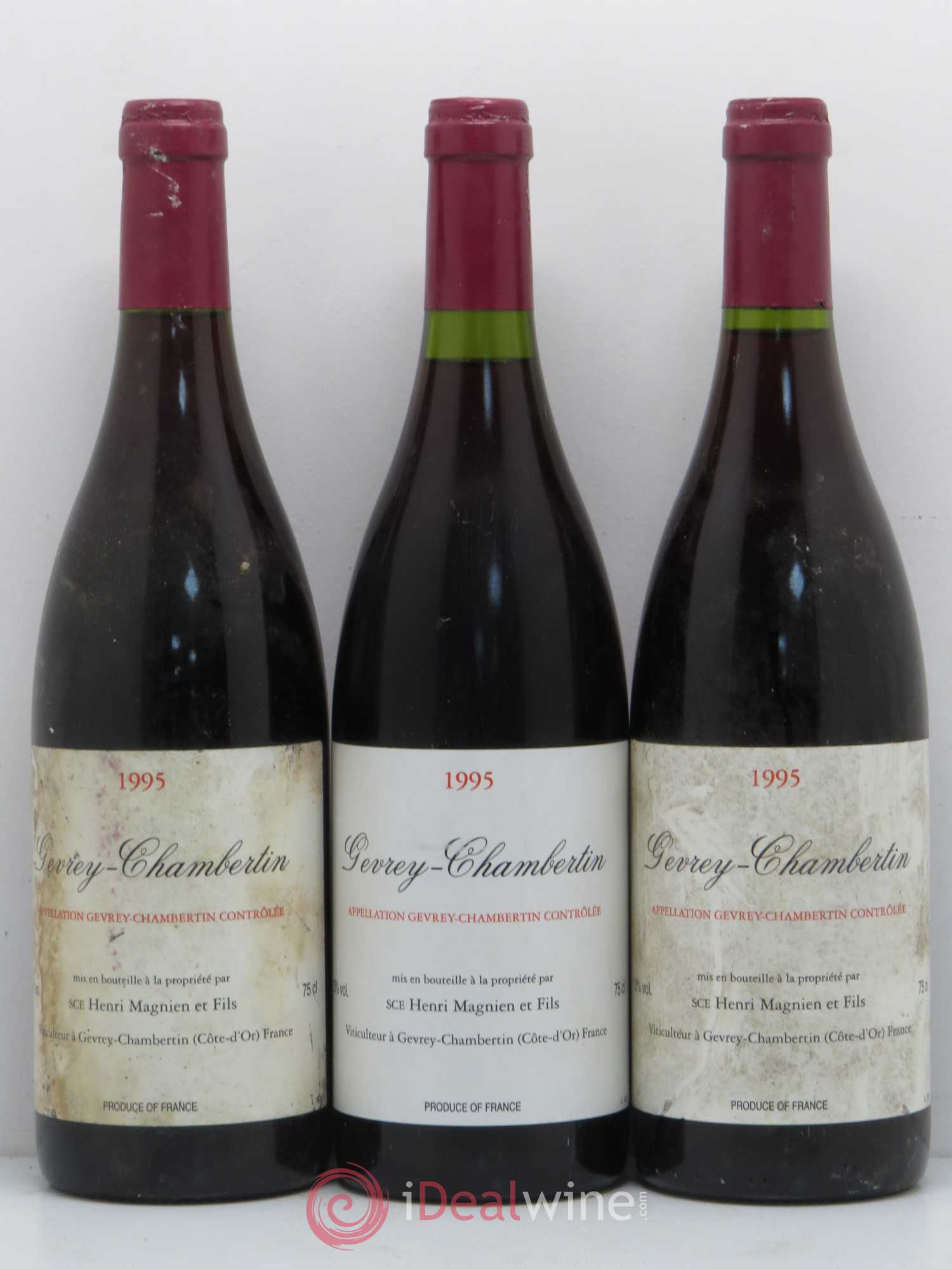 Gevrey-Chambertin Henri Magnien 1995 - Posten von 6 Flaschen - 2