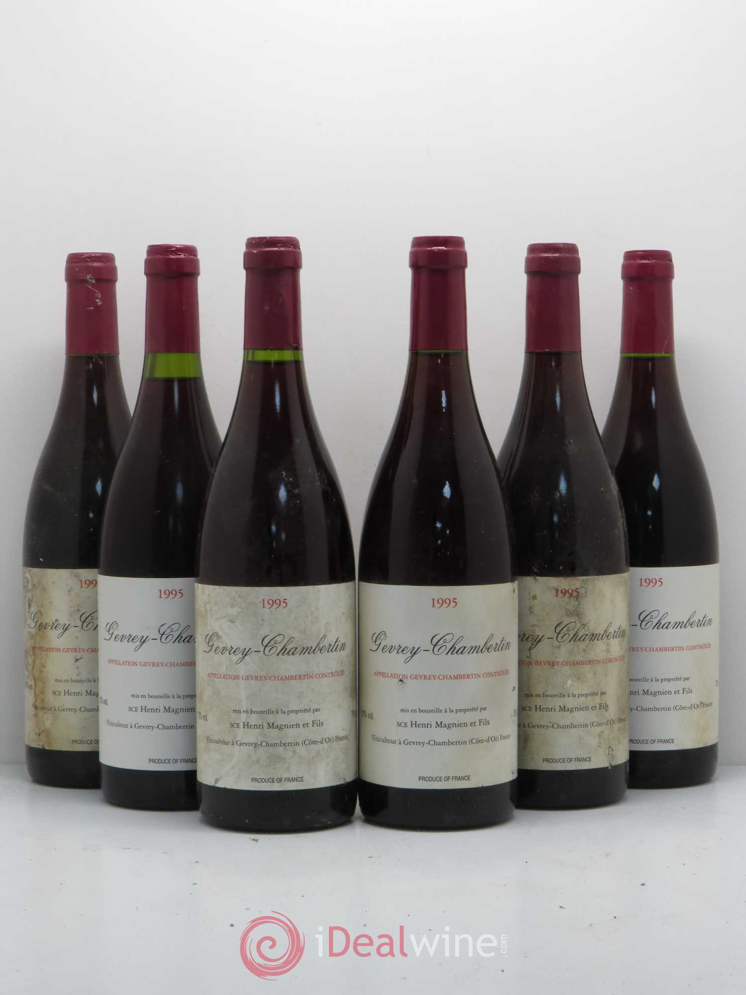 Gevrey-Chambertin Henri Magnien 1995 - Posten von 6 Flaschen - 0