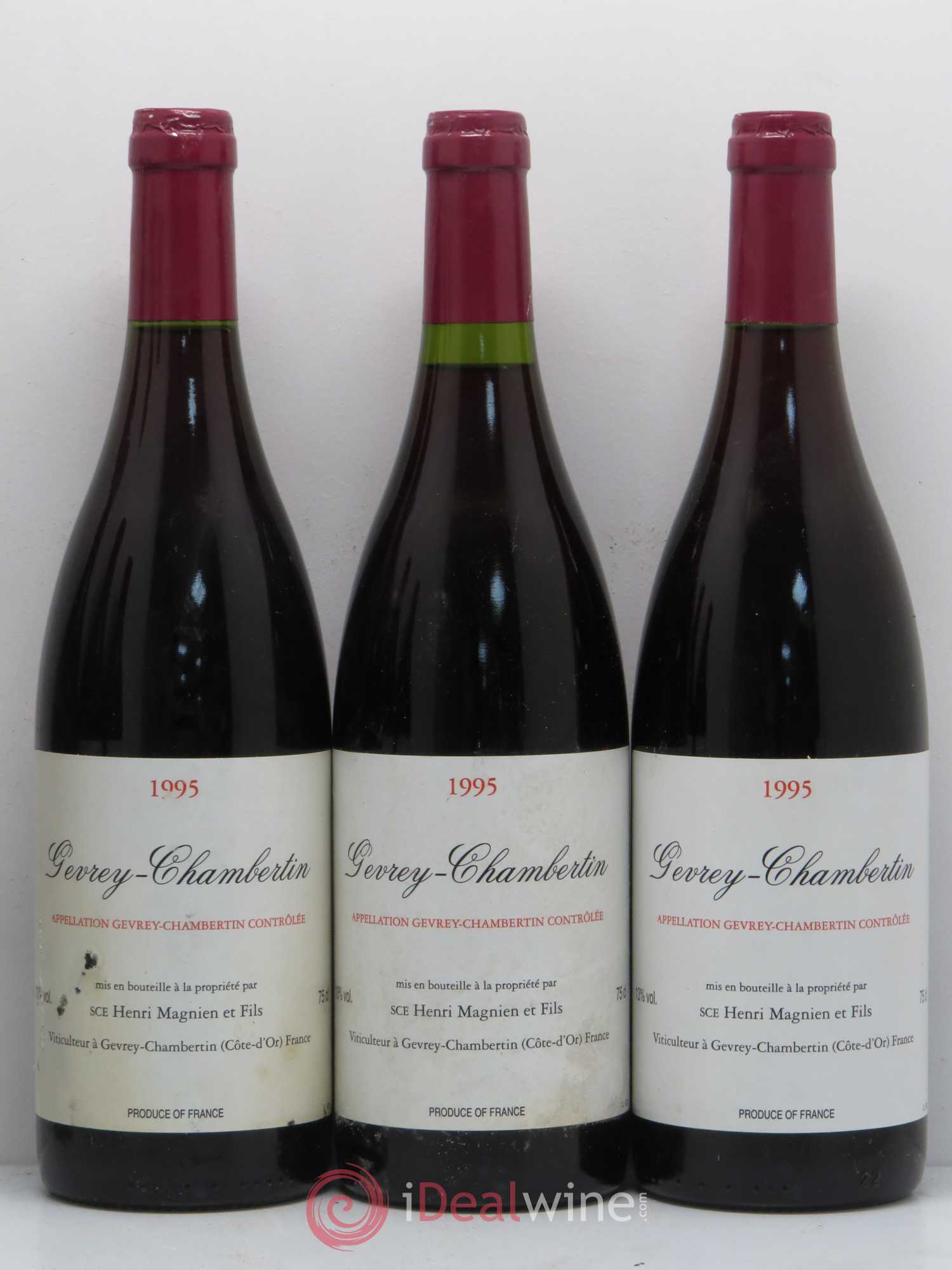 Gevrey-Chambertin Henri Magnien 1995 - Lot de 6 bouteilles - 1