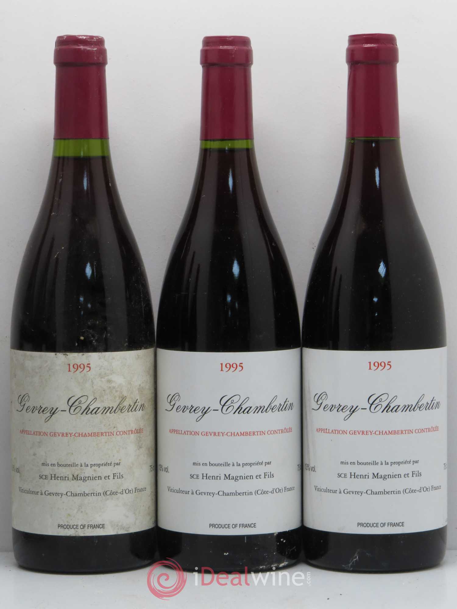Gevrey-Chambertin Henri Magnien 1995 - Posten von 6 Flaschen - 1