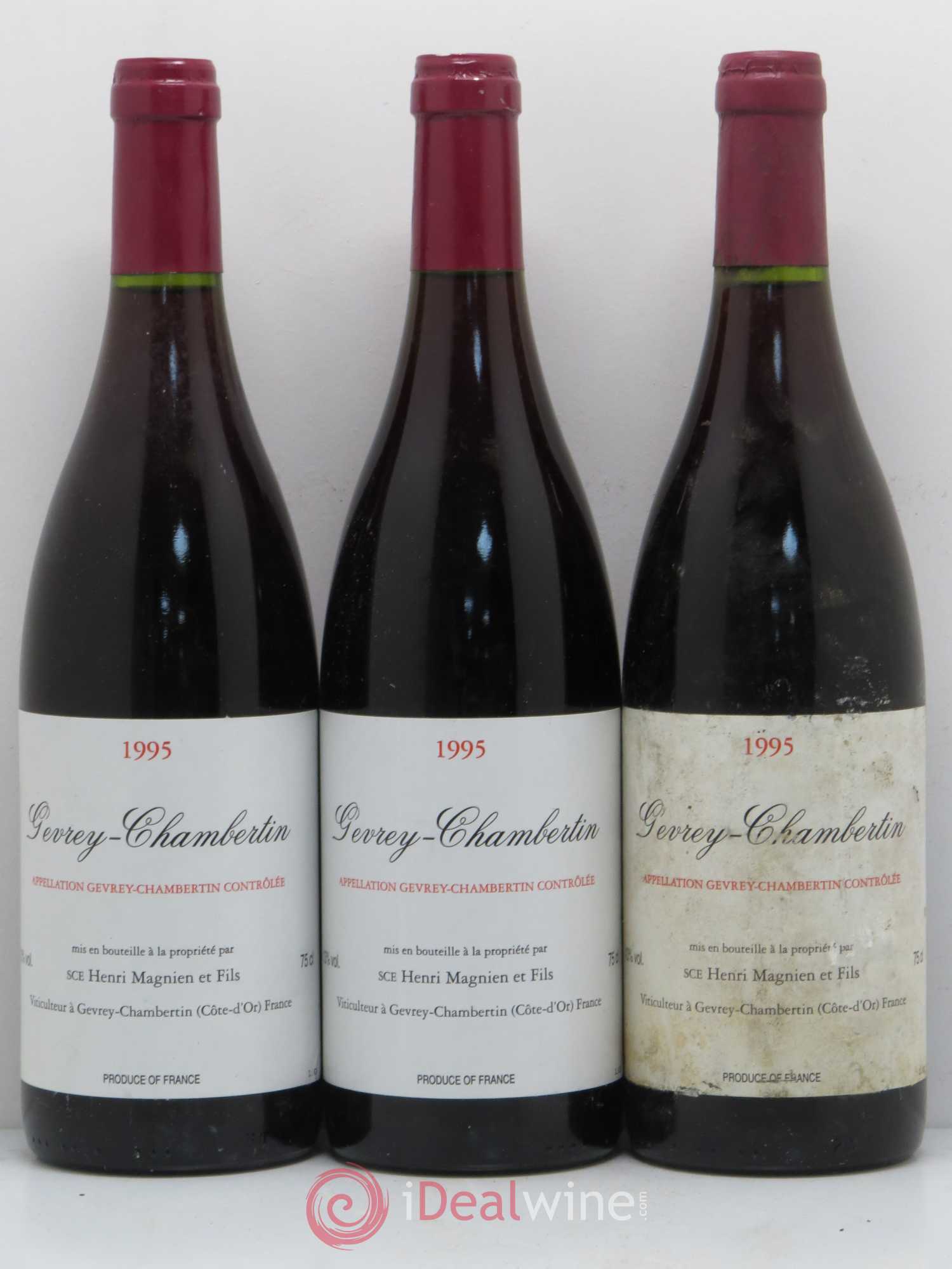Gevrey-Chambertin Henri Magnien 1995 - Posten von 6 Flaschen - 2