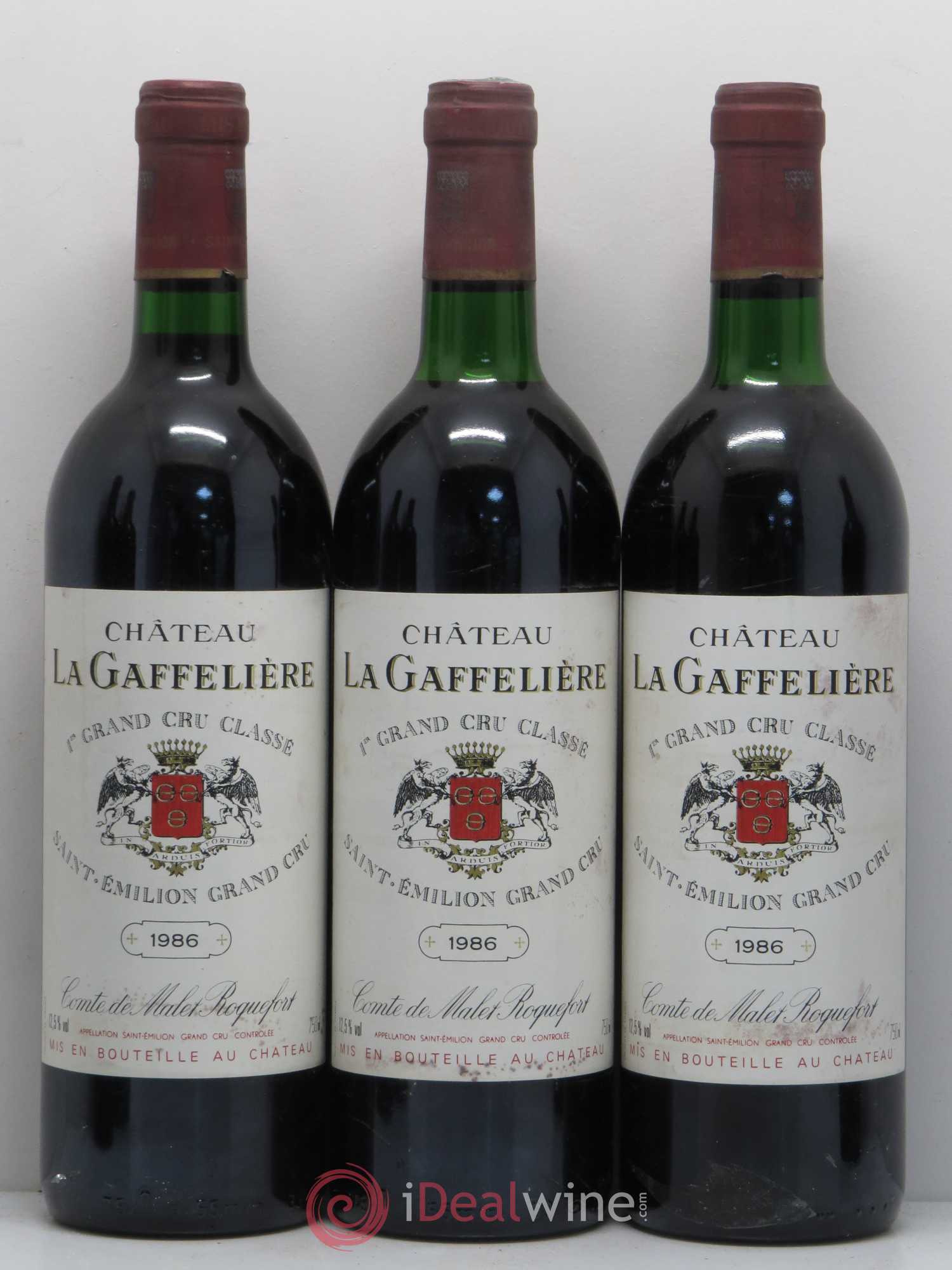 Château la Gaffelière 1er Grand Cru Classé B 1986 - Lot de 12 bouteilles - 3