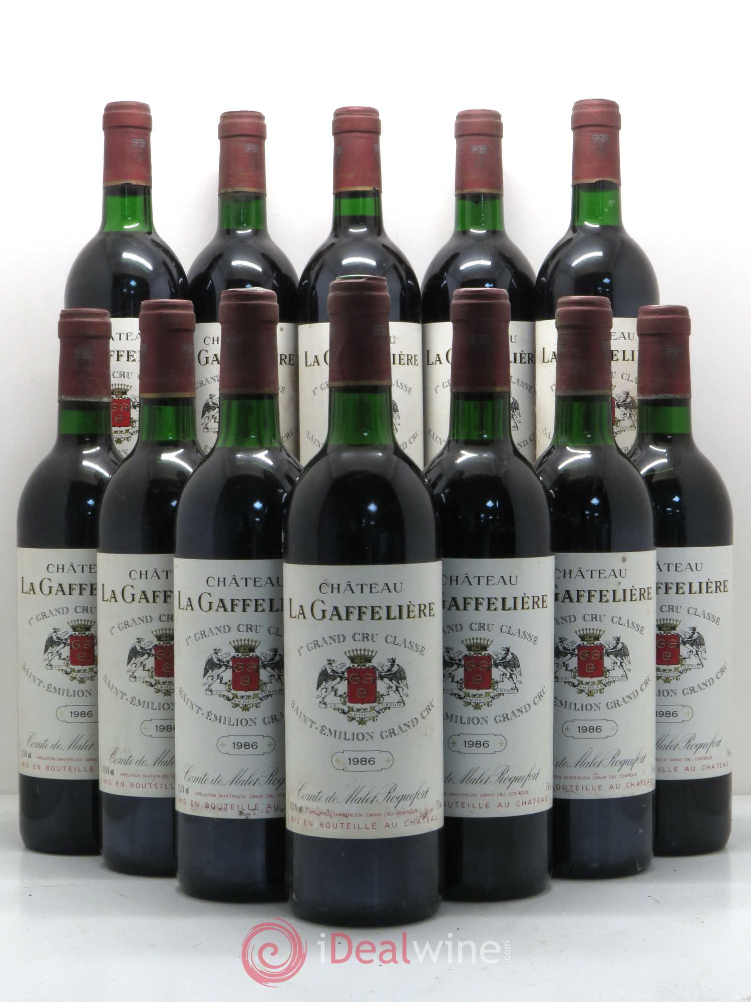 Château la Gaffelière 1er Grand Cru Classé B 1986 - Lot de 12 bouteilles - 0