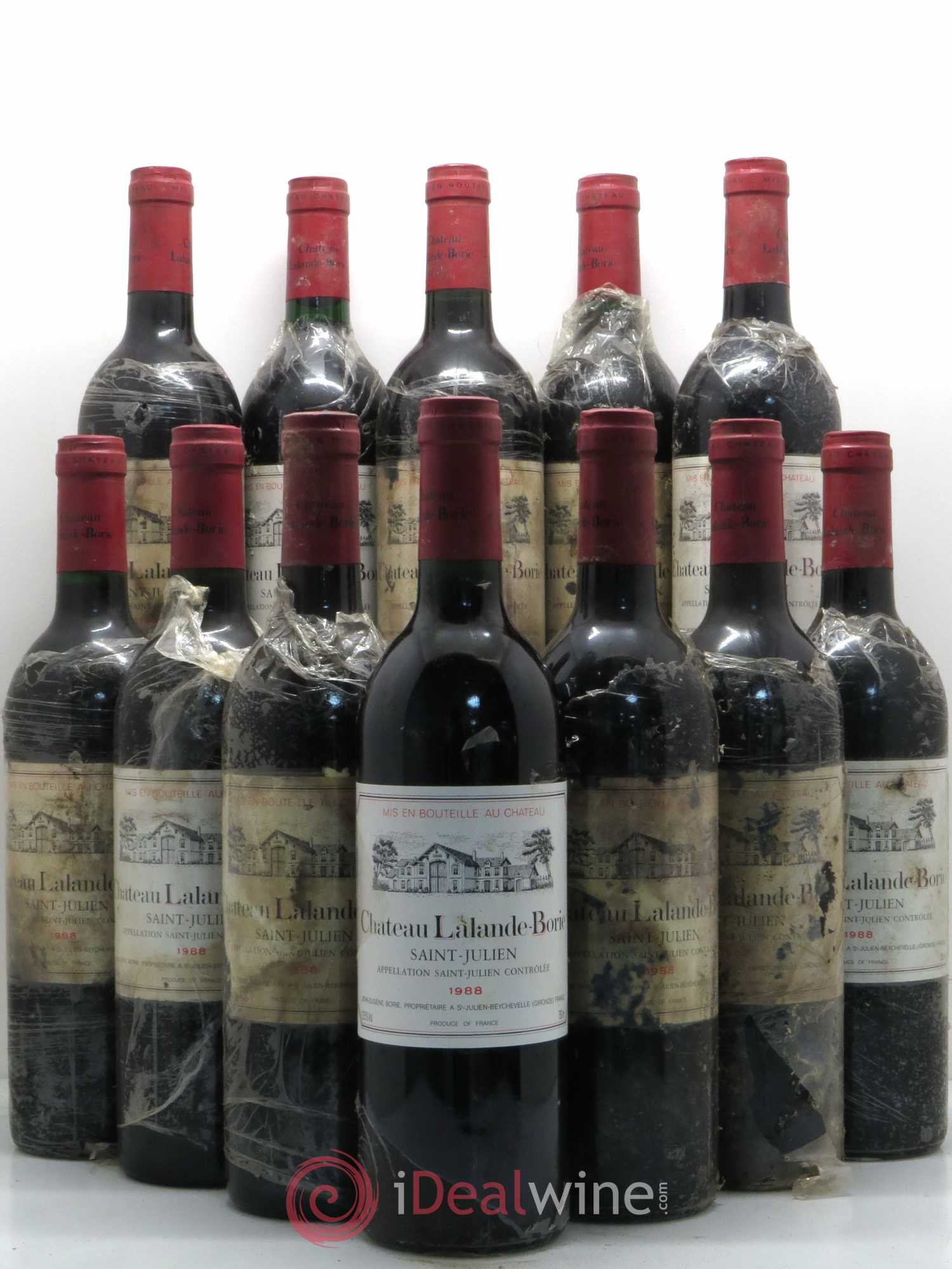 Château Lalande Borie 1988 - Lot de 12 bouteilles - 0