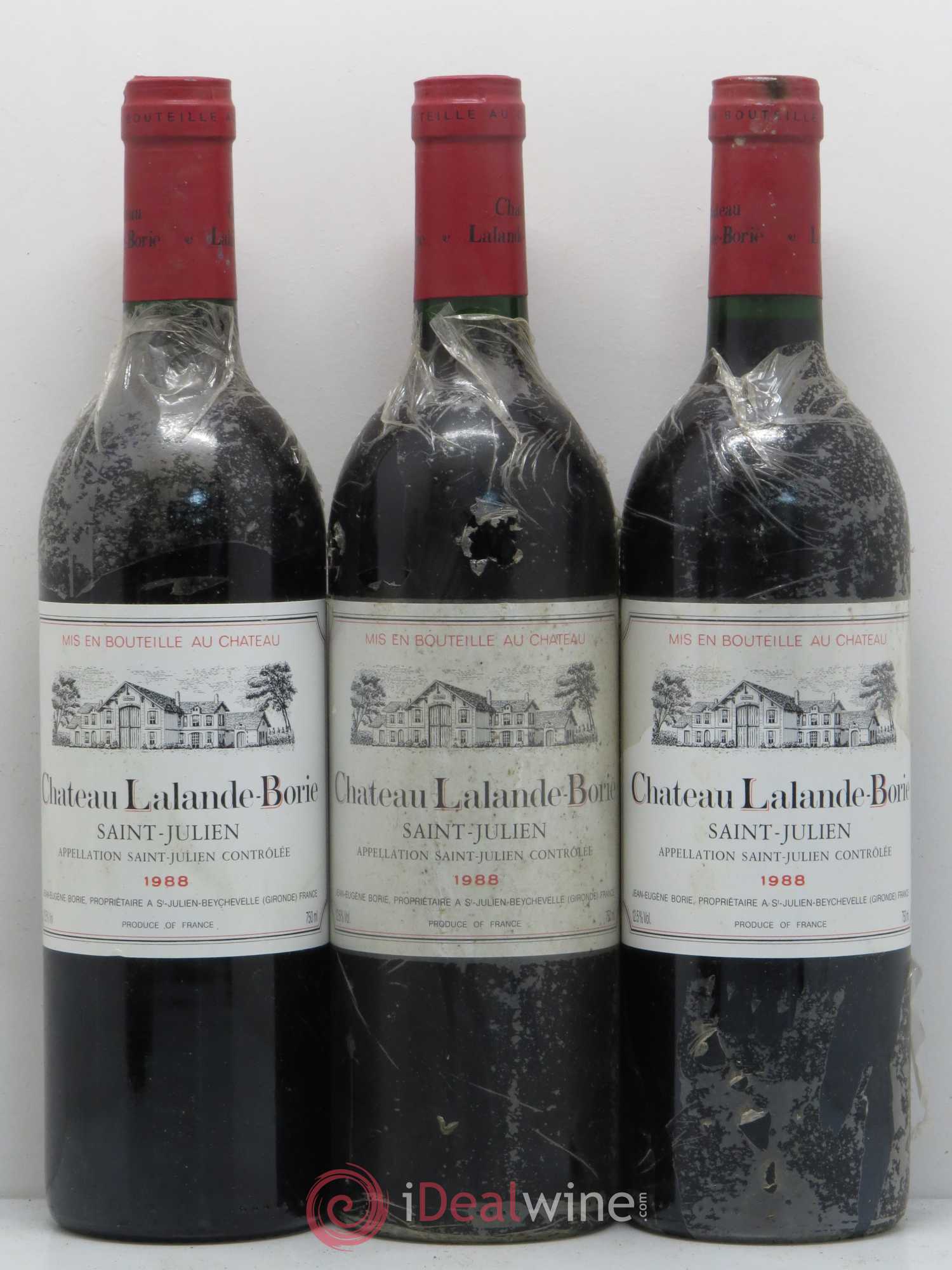 Château Lalande Borie 1988 - Lot de 5 bouteilles - 1