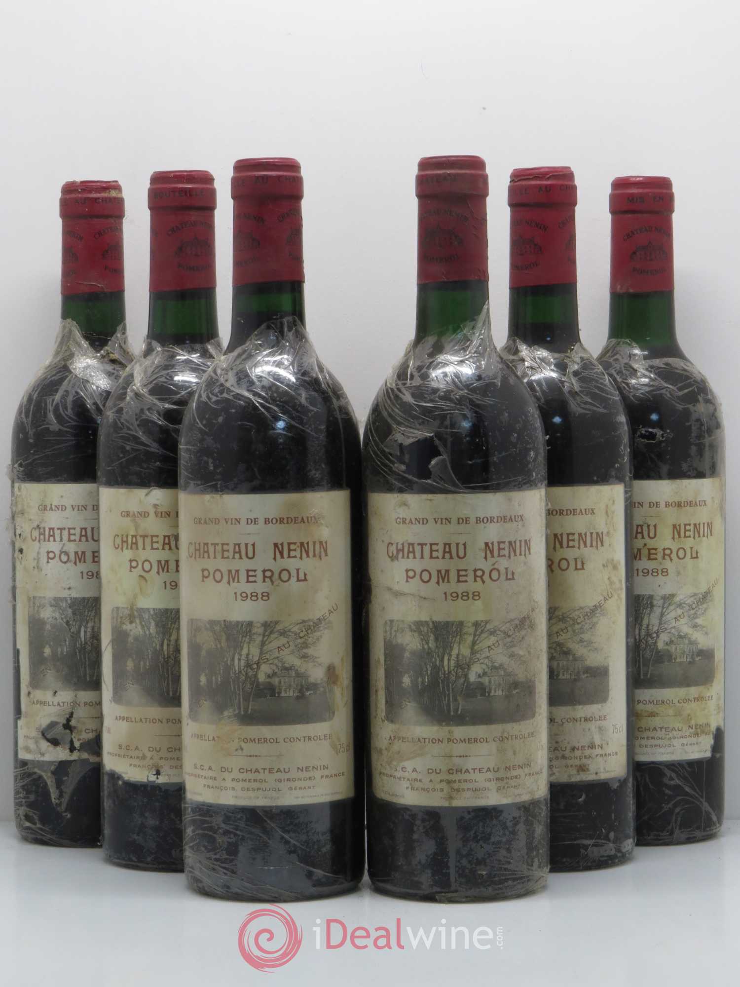 Château Nenin 1988 - Lot de 6 bouteilles - 0