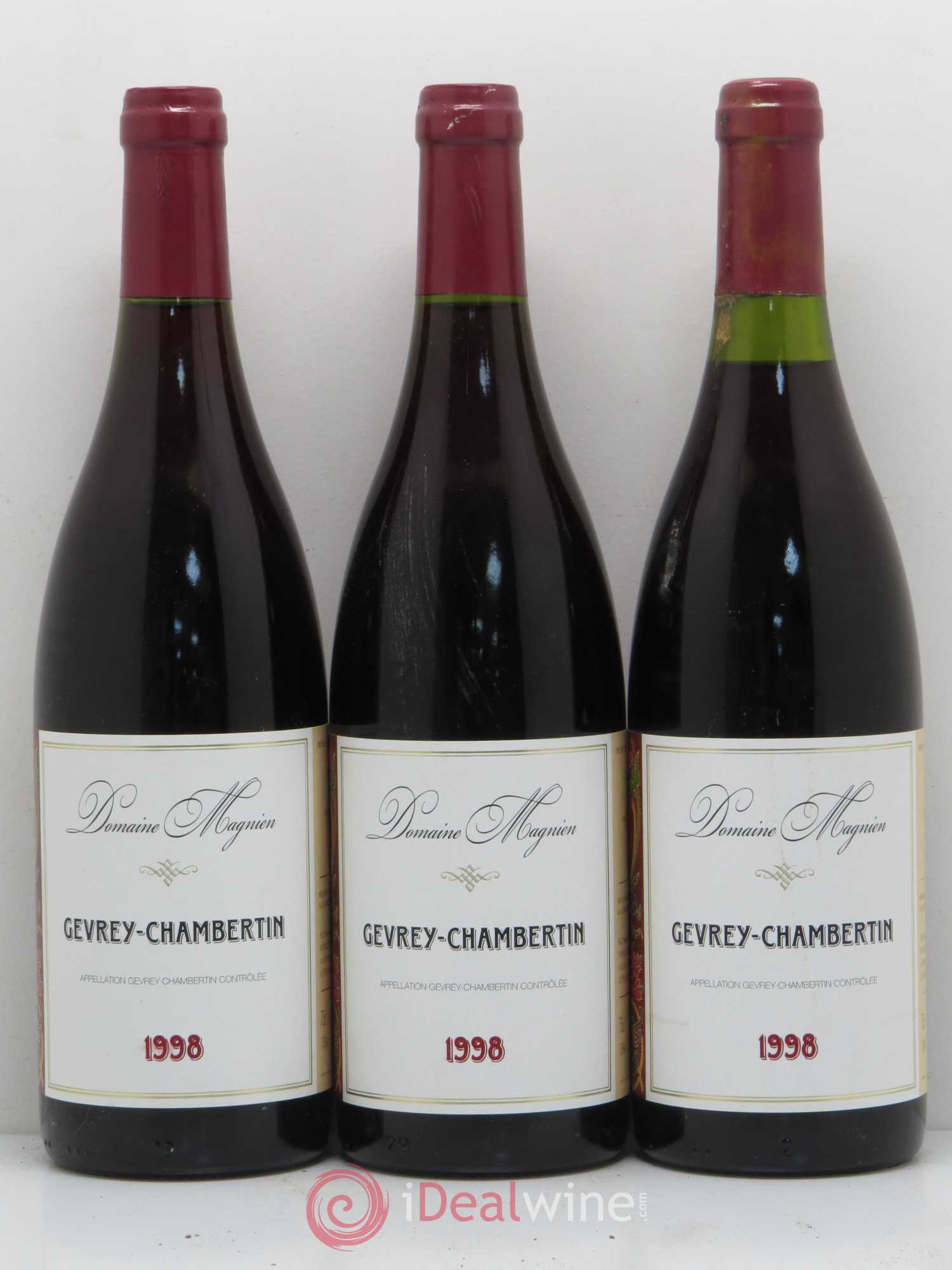 Gevrey-Chambertin Henri Magnien 1998 - Lot de 3 bouteilles - 0