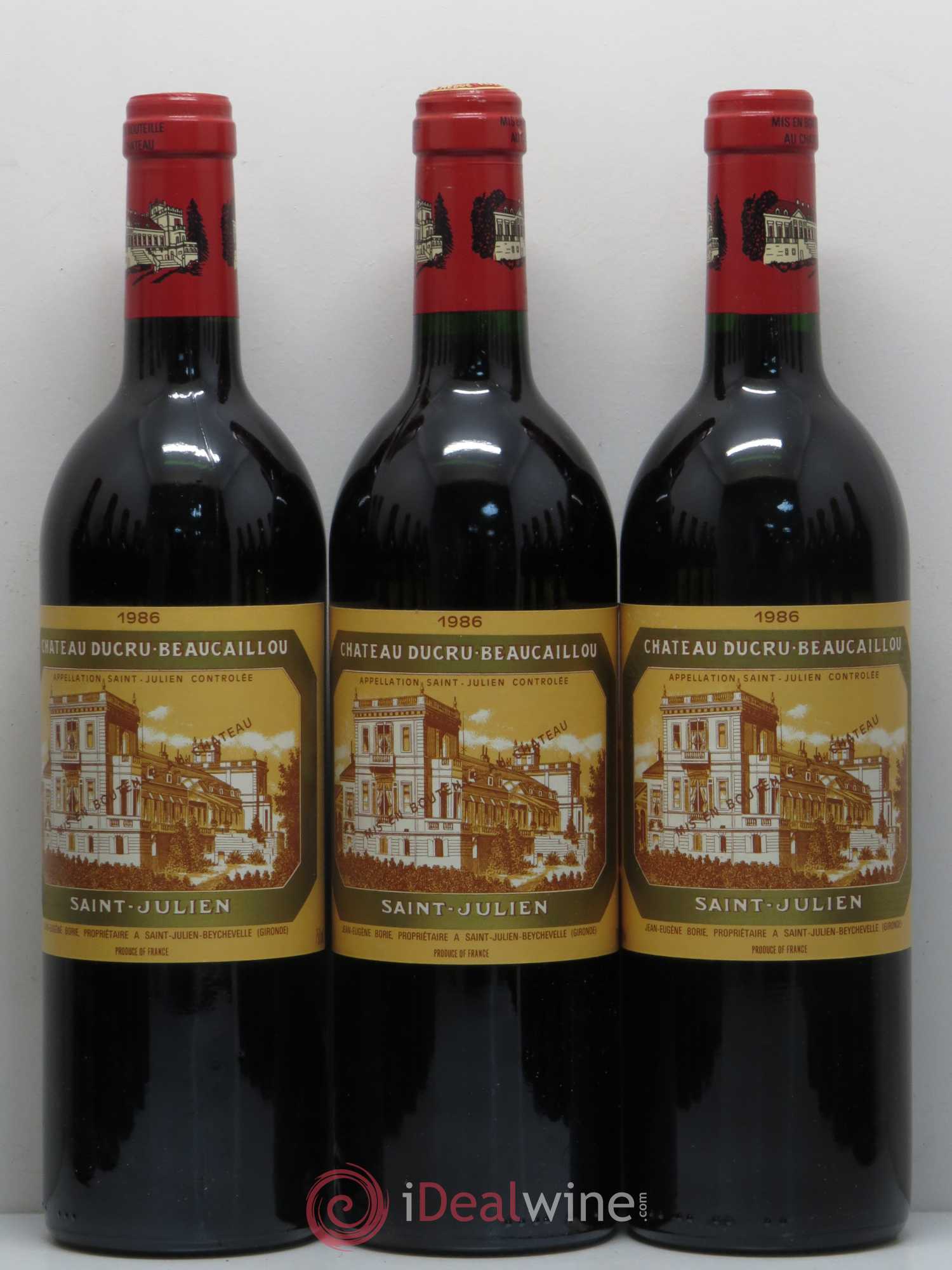 Château Ducru Beaucaillou 2ème Grand Cru Classé 1986 - Lot de 12 bouteilles - 1