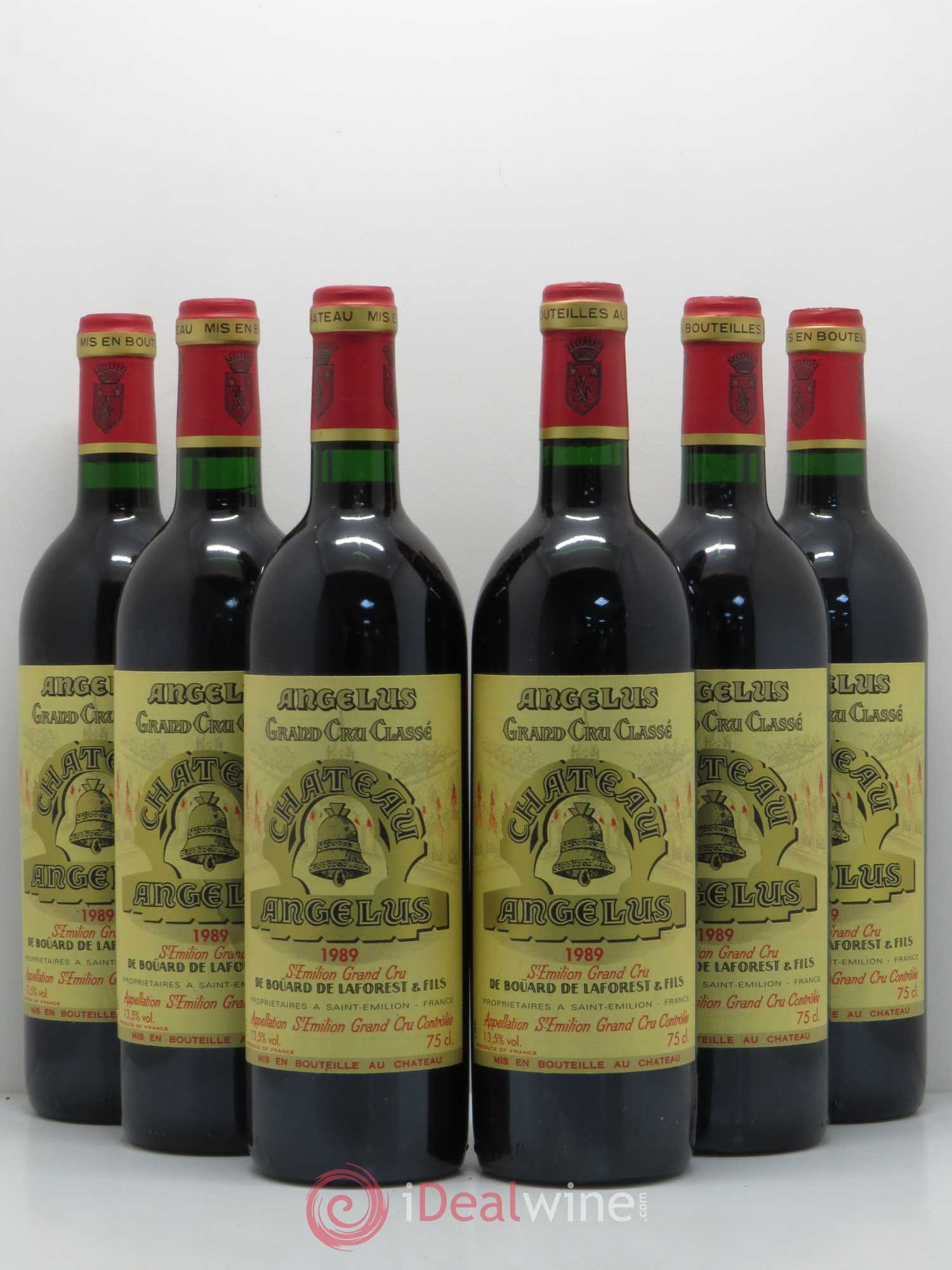 Château Angélus 1er Grand Cru Classé A 1989 - Lot de 6 bouteilles - 0