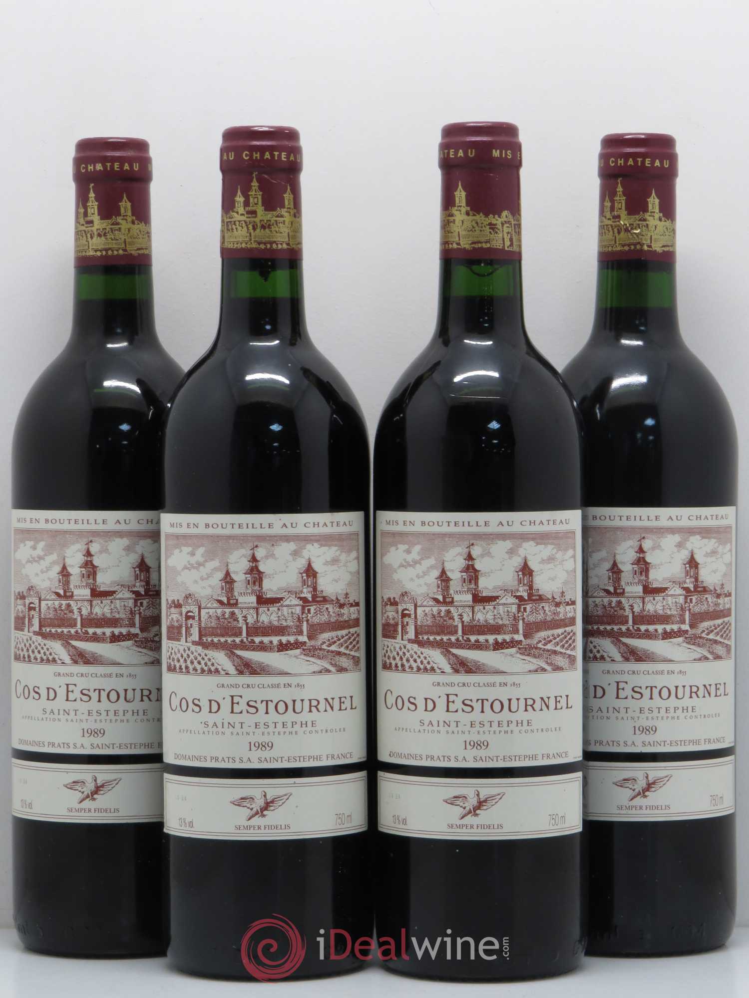 Cos d'Estournel 2ème Grand Cru Classé 1989 - Lot de 4 bouteilles - 0