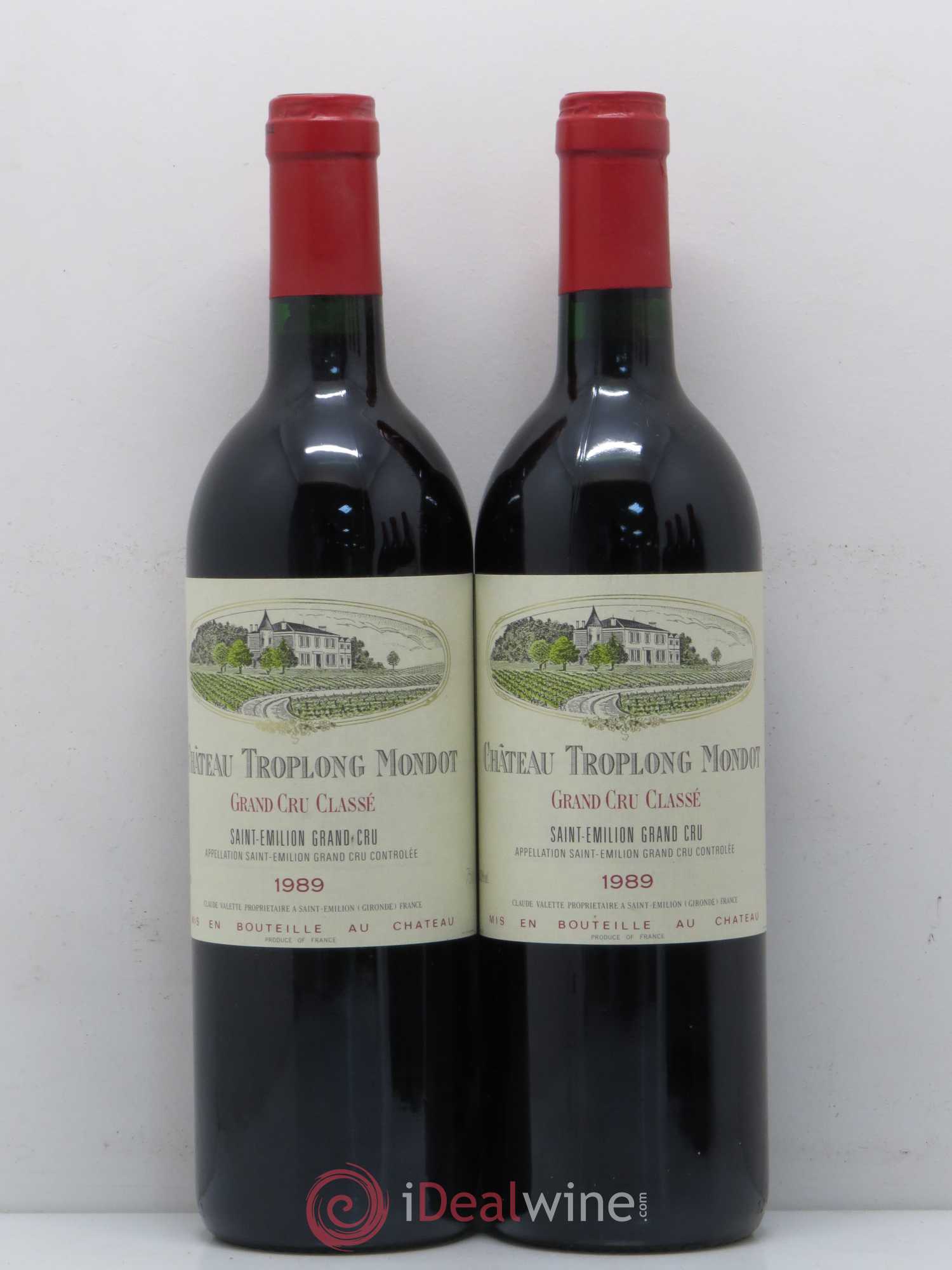 Château Troplong Mondot 1er Grand Cru Classé B 1989 - Lot de 5 bouteilles - 2