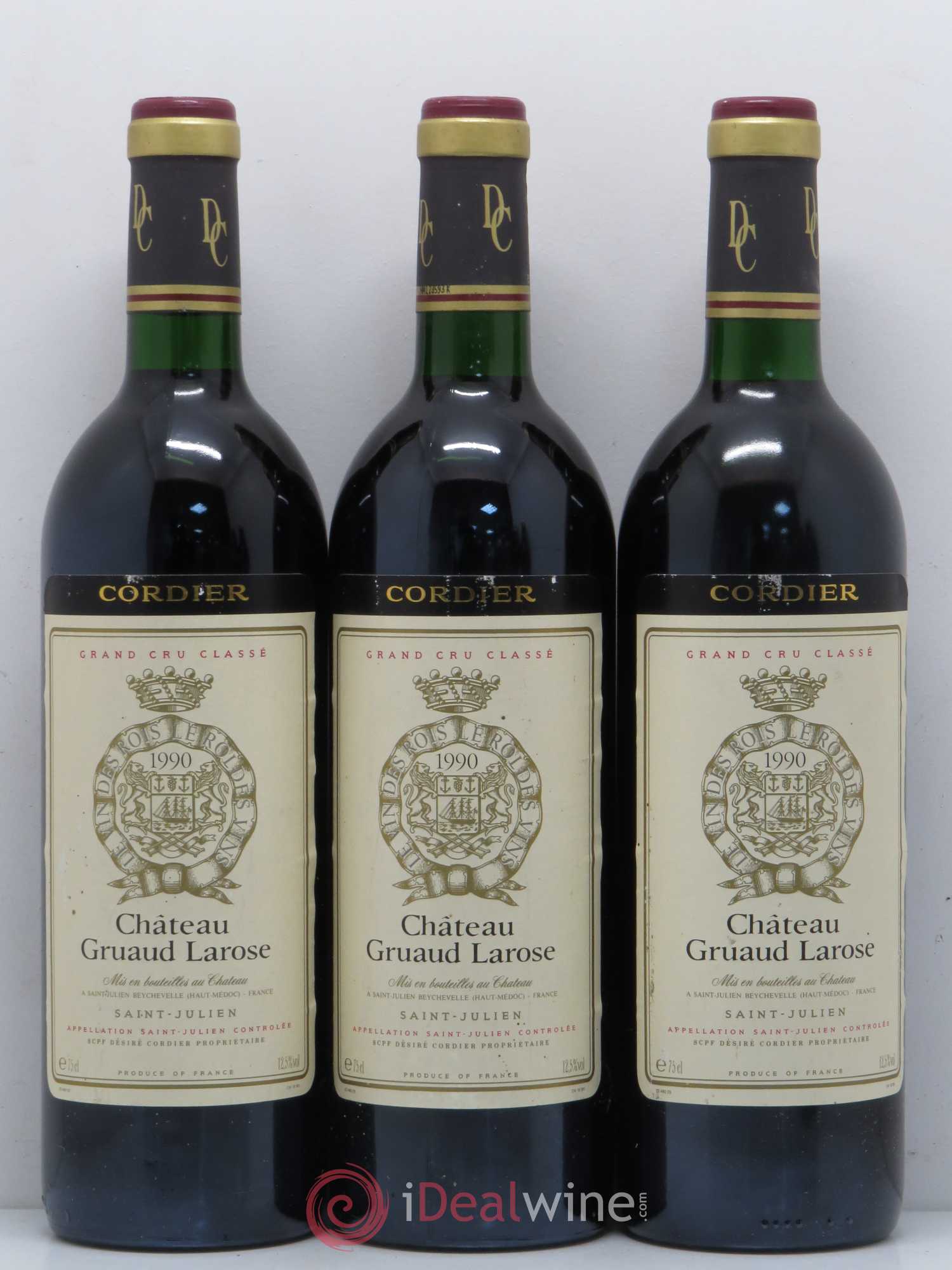 Château Gruaud Larose 2ème Grand Cru Classé 1990 - Lot de 5 bouteilles - 1