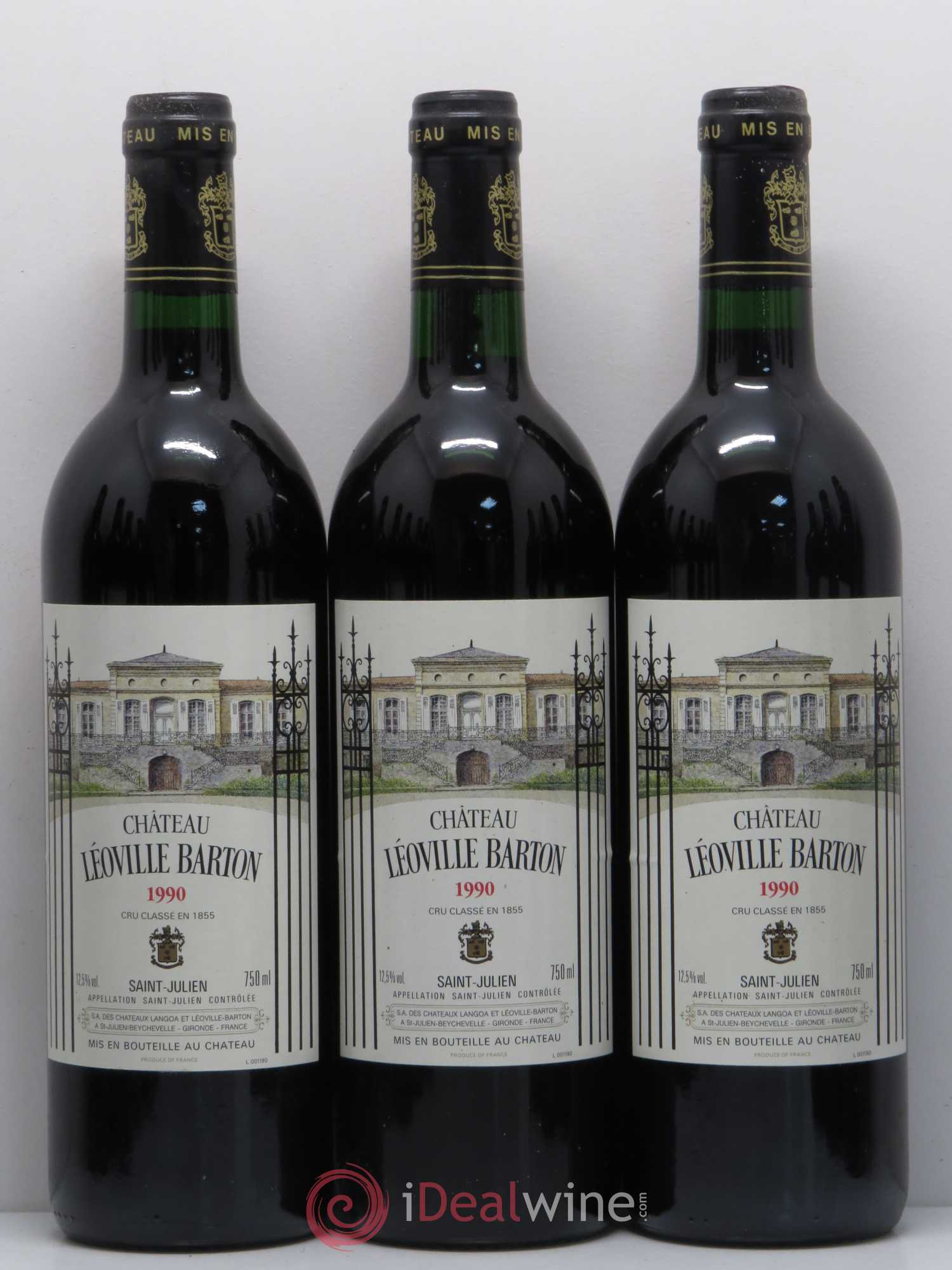 Château Léoville Barton 2ème Grand Cru Classé 1990 - Lot de 12 bouteilles - 3