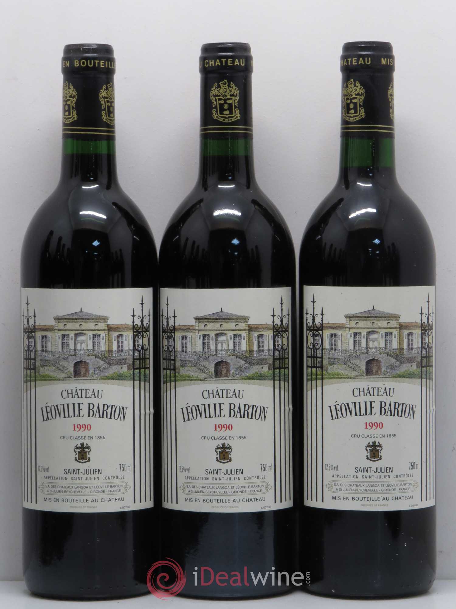 Château Léoville Barton 2ème Grand Cru Classé 1990 - Lot de 12 bouteilles - 4