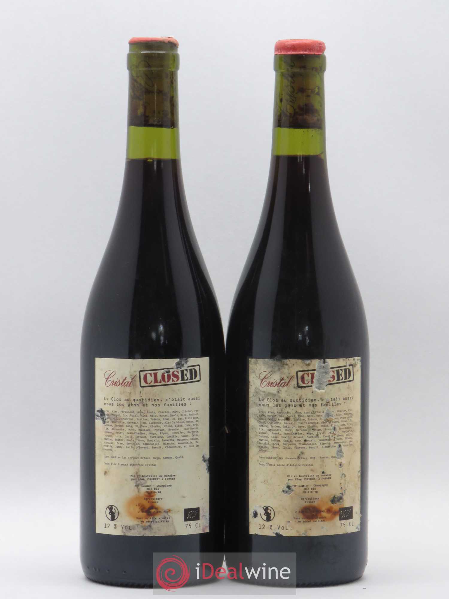 Saumur-Champigny Les Murs Clos Cristal (Domaine) 2015 - Lot de 2 bouteilles - 1