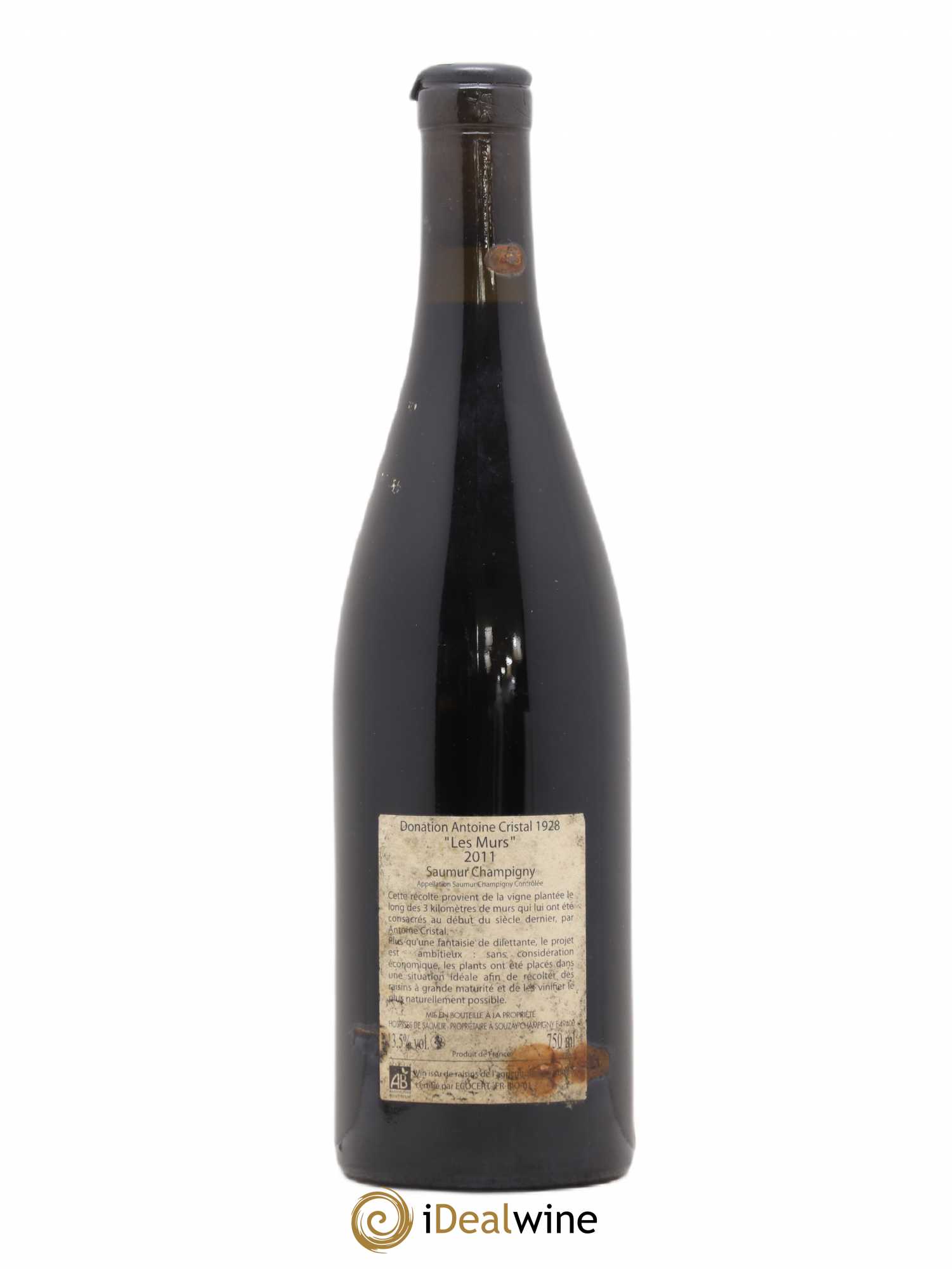 Saumur-Champigny Les Murs Clos Cristal (Domaine) 2011 - Lot de 1 bouteille - 1