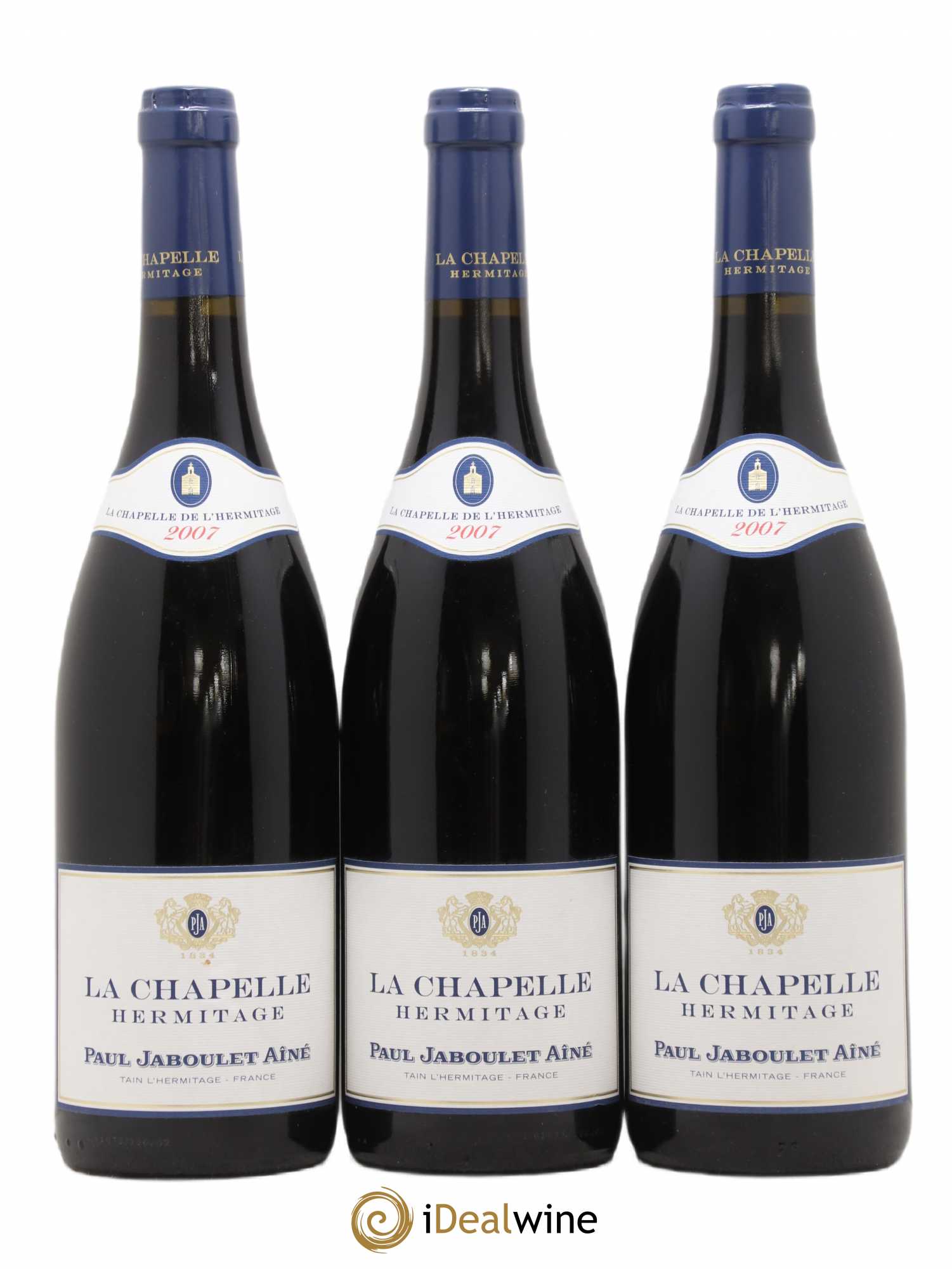 Hermitage La Chapelle Paul Jaboulet Ainé 2007 - Lot de 3 bouteilles - 0
