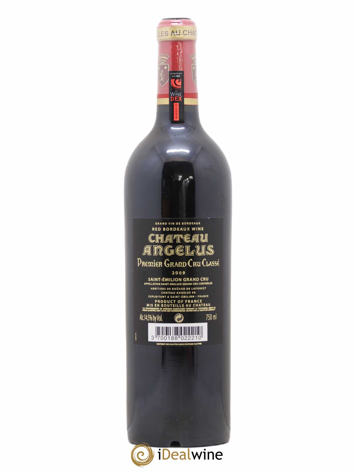 Château Angélus 1er Grand Cru Classé A 2009 - Lot de 1 bouteille - 1