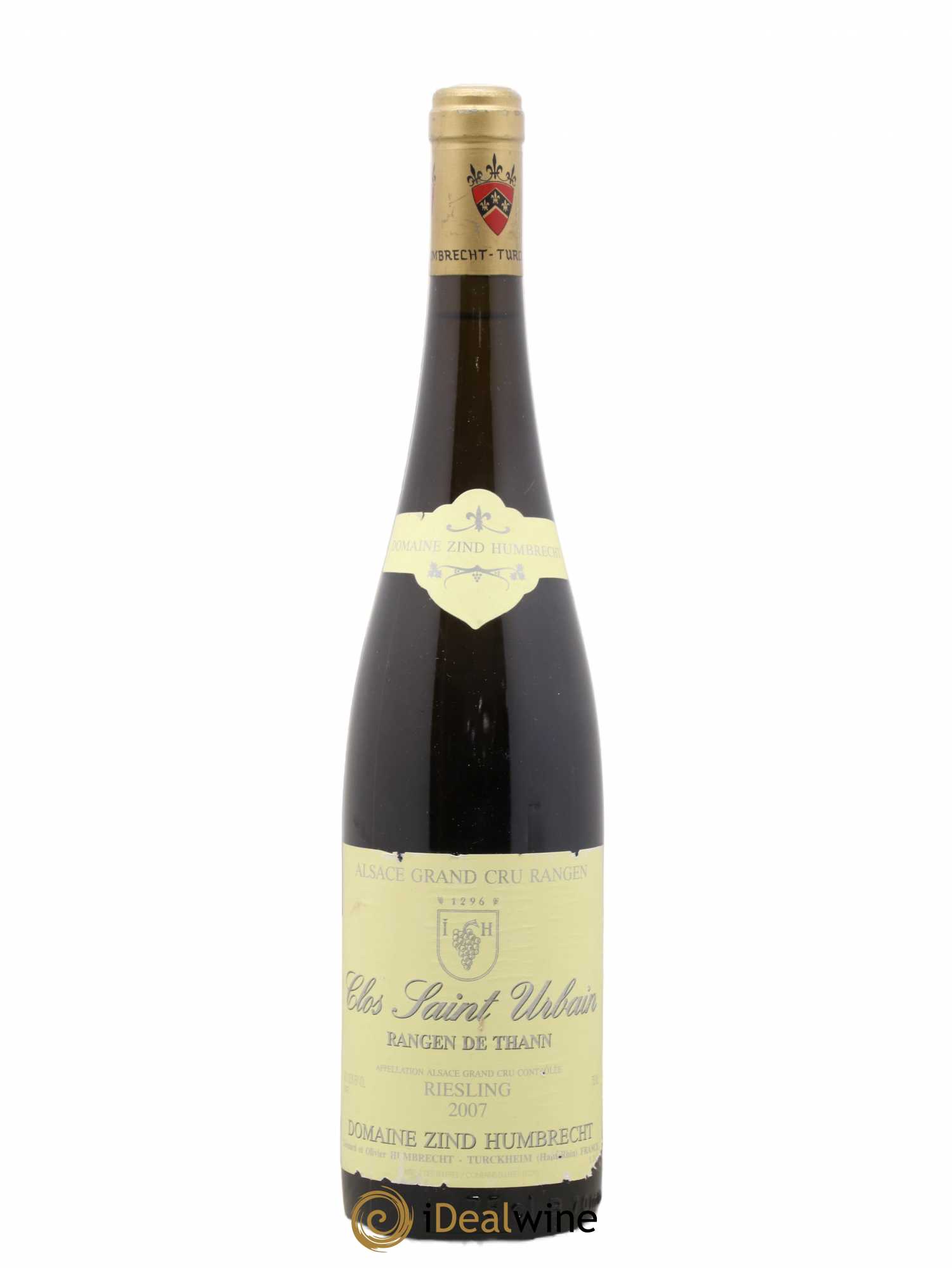 Alsace Riesling Grand Cru Rangen de Thann Clos Saint Urbain Zind-Humbrecht (Domaine) 2007 - Lot de 1 bouteille - 0