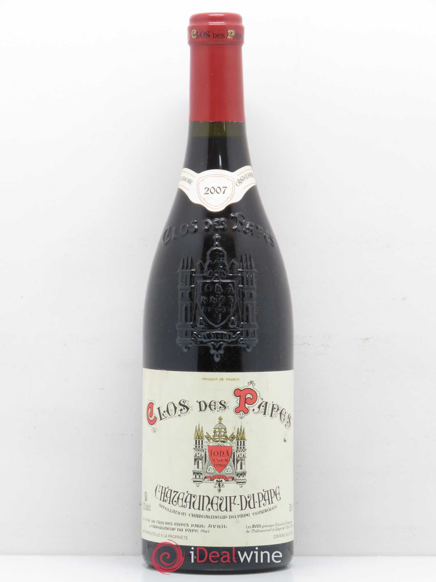 Châteauneuf-du-Pape Clos des Papes - Paul Avril 2007 - Lot de 1 bouteille - 0