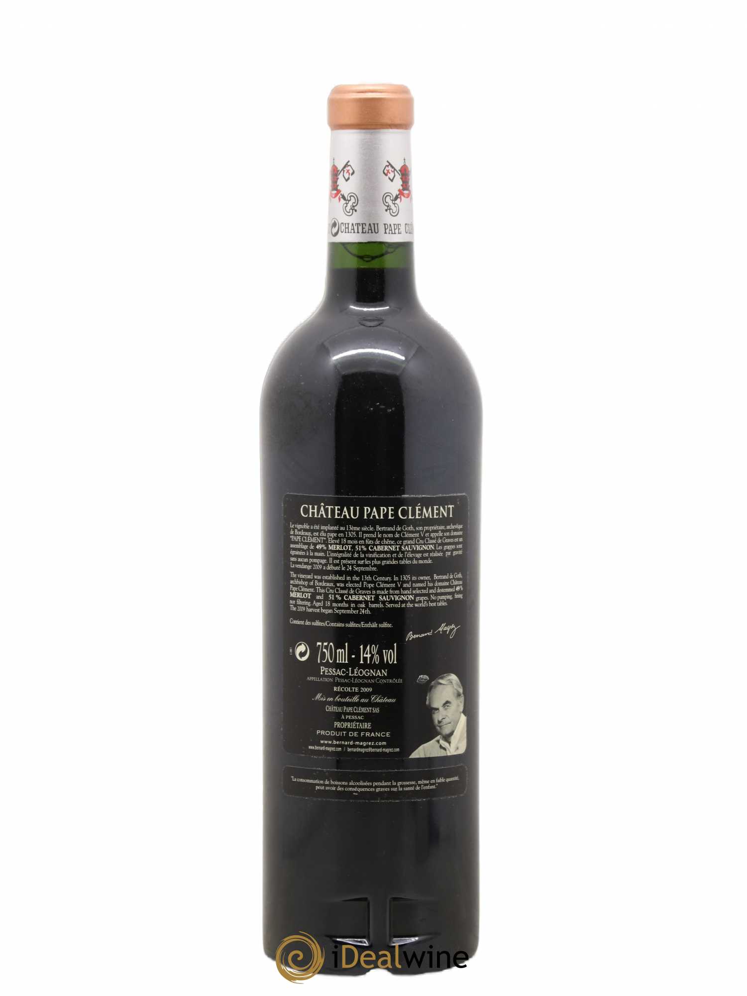Château Pape Clément Cru Classé de Graves 2009 - Lot de 1 bouteille - 1