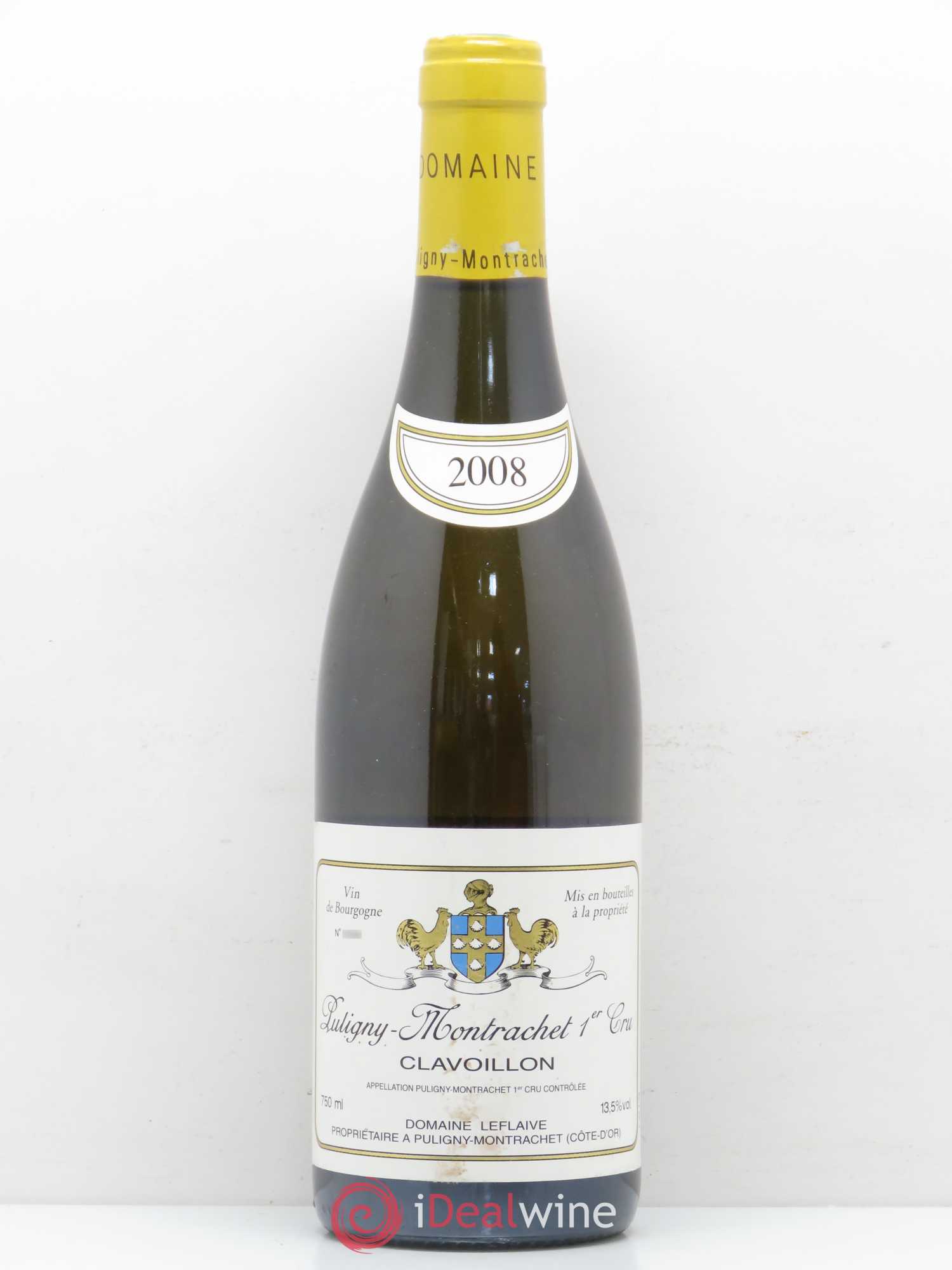 Puligny-Montrachet 1er Cru Clavoillon Leflaive (Domaine) 2008 - Lot de 1 bouteille - 0