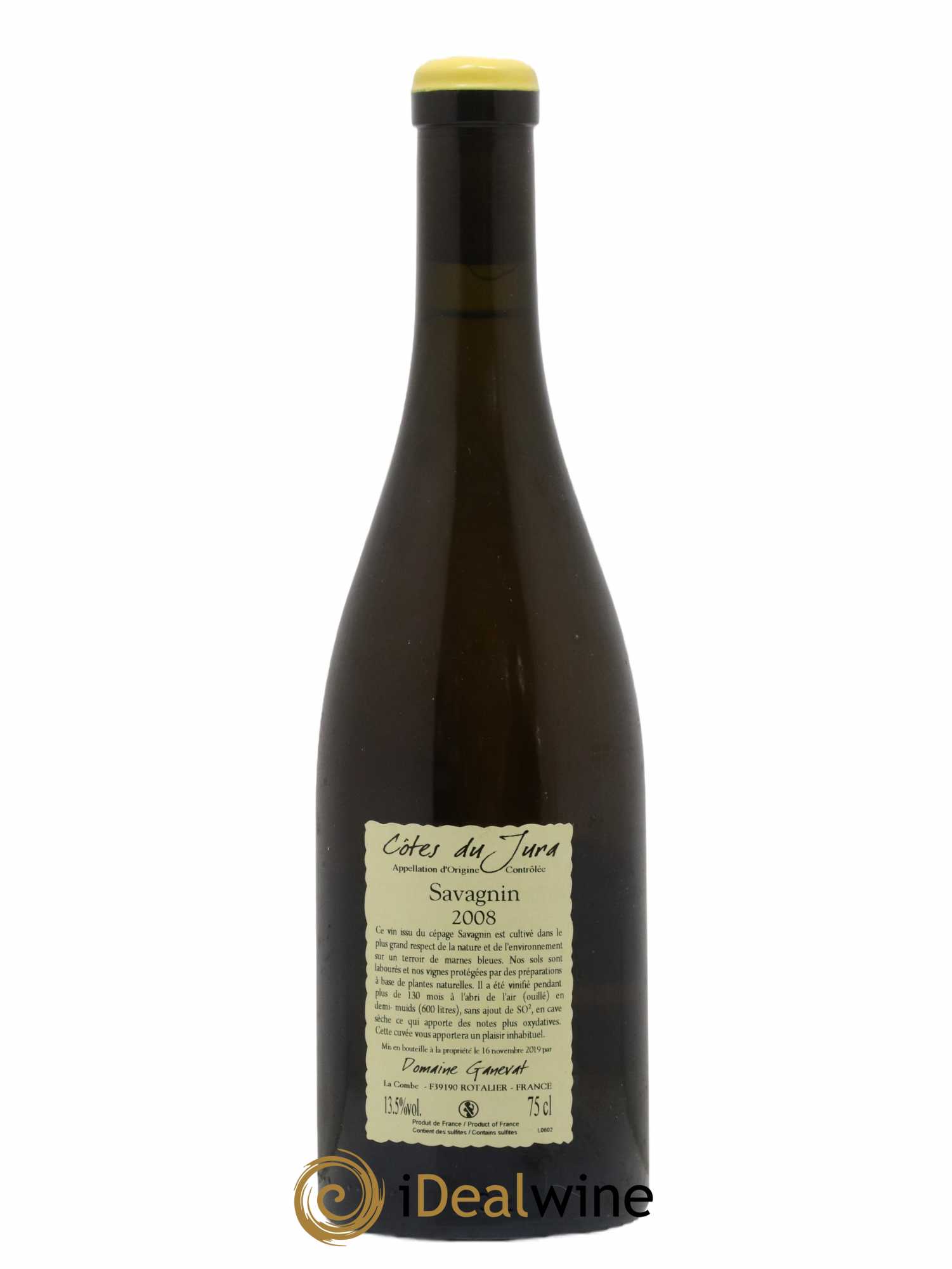 Côtes du Jura Les Vignes de mon Père Jean-François Ganevat (Domaine)  2008 - Lot of 1 bottle - 1