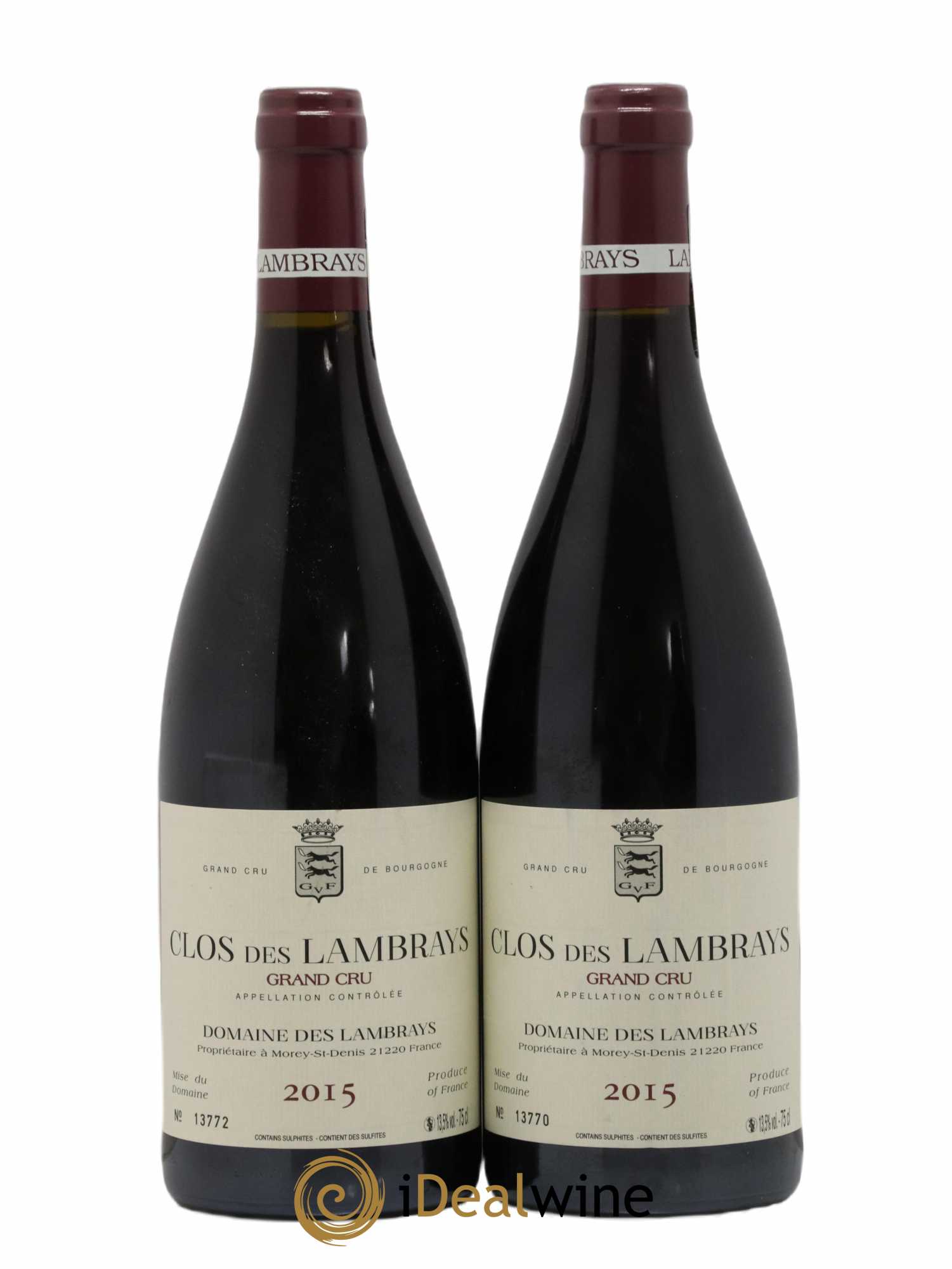 Clos des Lambrays Grand Cru Domaine des Lambrays  2015 - Lotto di 2 bottiglie - 0