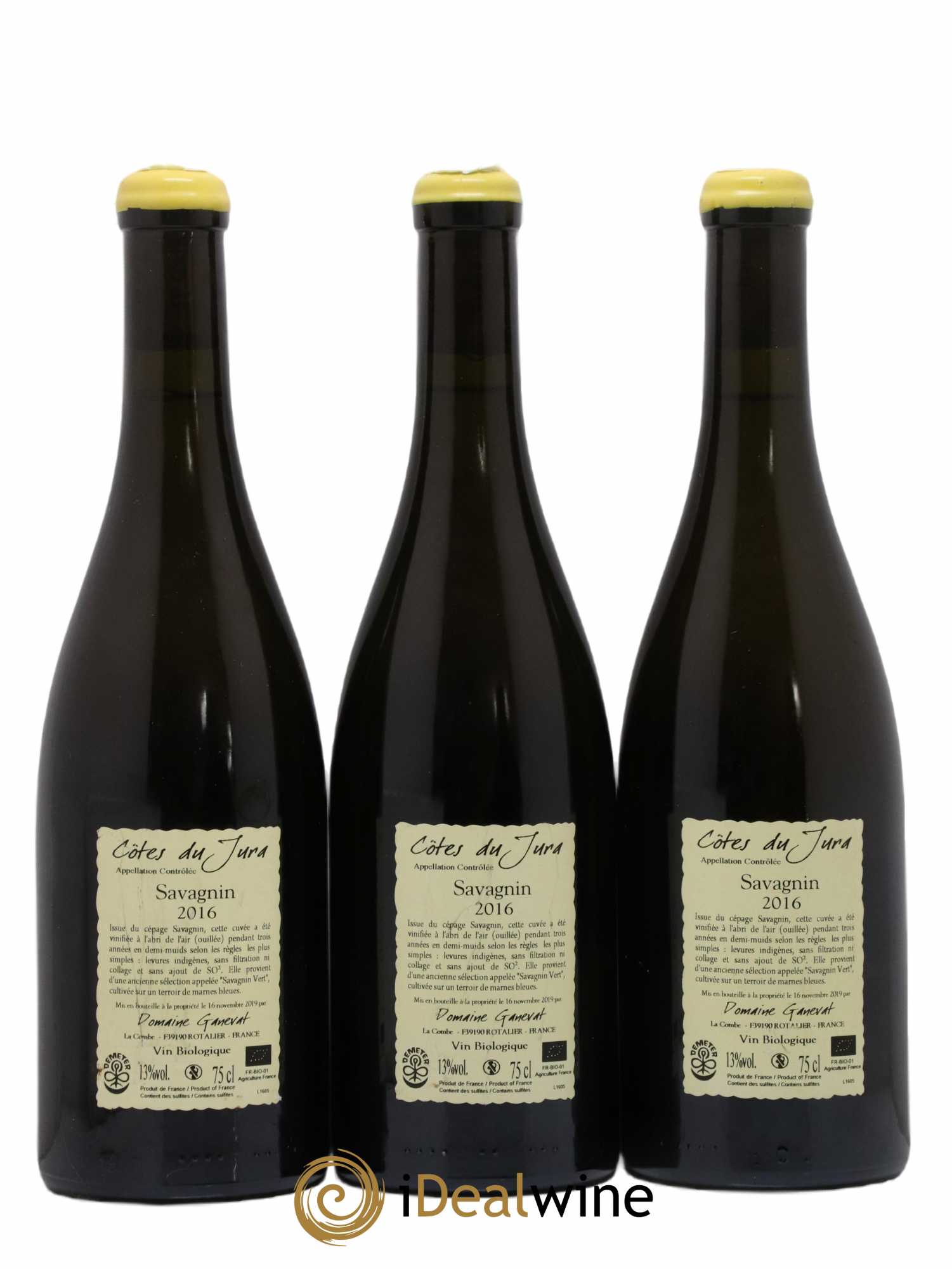 Côtes du Jura Les Chalasses Marnes Bleues Jean-François Ganevat (Domaine) 2016 - Lot of 3 bottles - 1