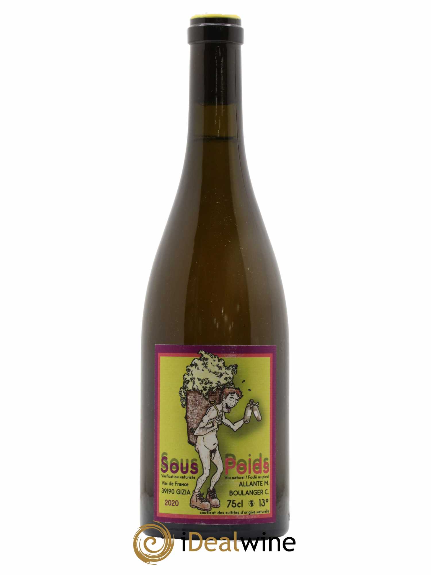 Vin de France Sous Poids Allante Boulanger 2020 - Lot de 1 bouteille - 0