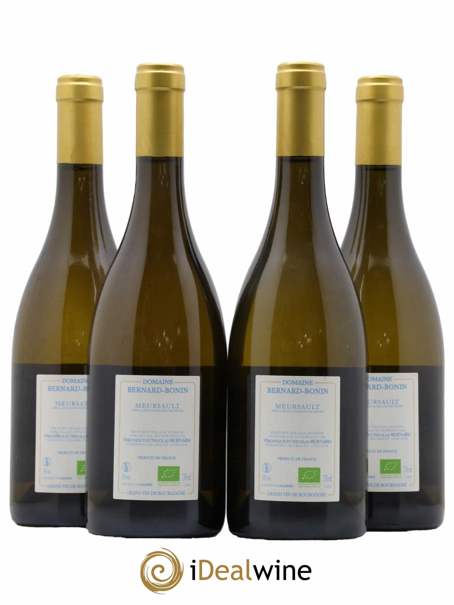 Meursault La Rencontre Bernard Bonin  2020 - Lot of 4 bottles - 1