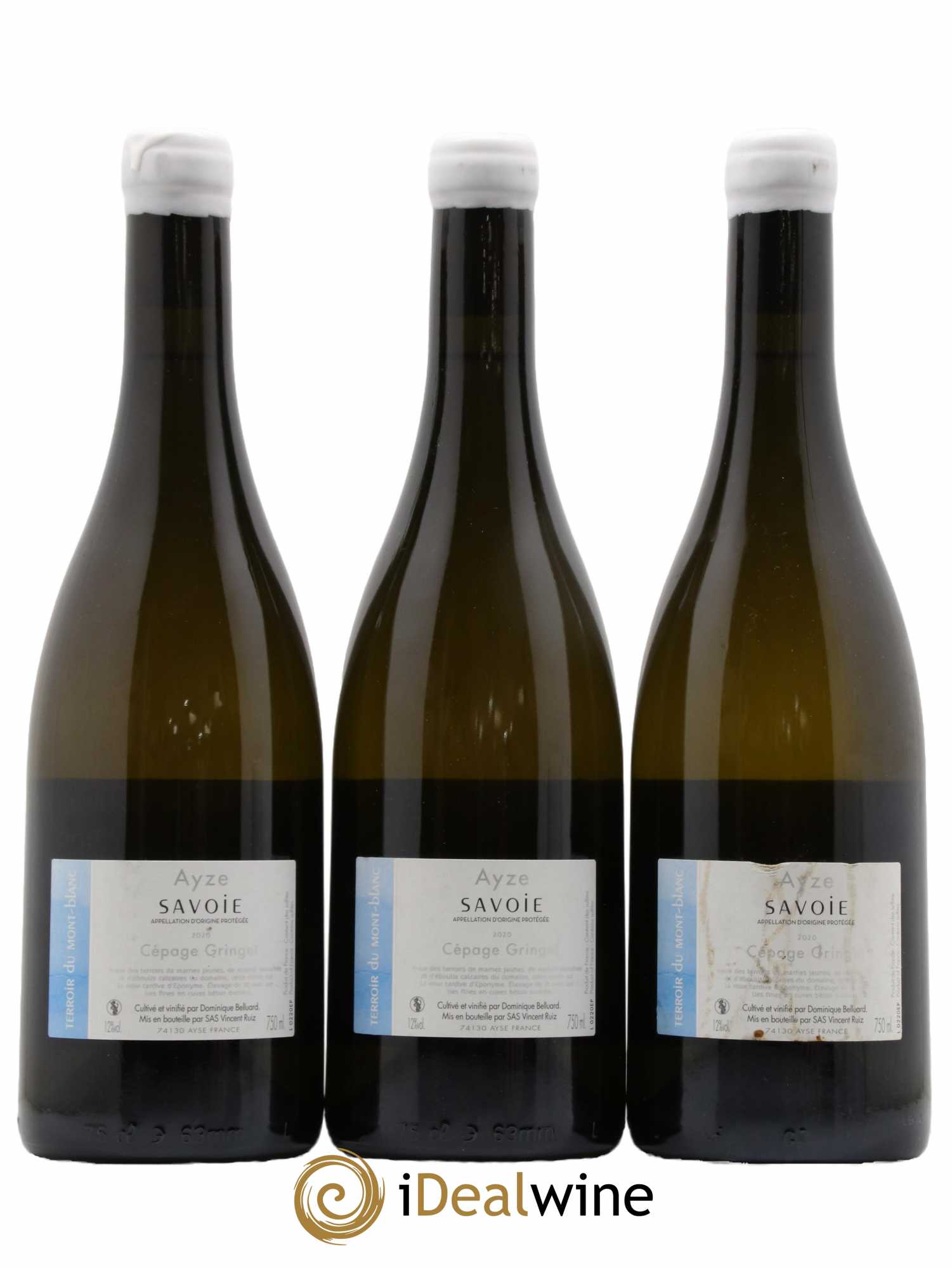 Vin de Savoie Eponyme Domaine Belluard  2020 - Lot de 3 bouteilles - 1