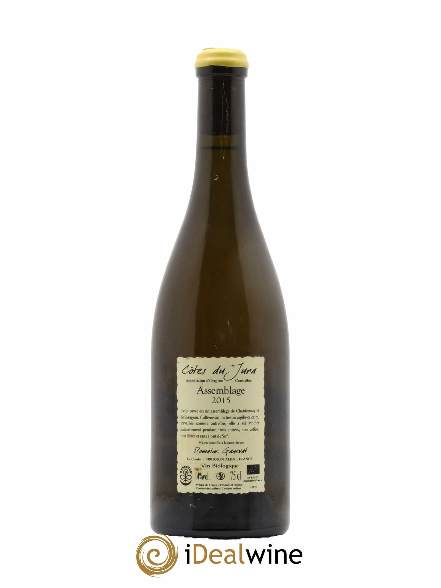 Côtes du Jura Cuvée Orégane Jean-François Ganevat (Domaine) 2015 - Lot de 1 bouteille - 1