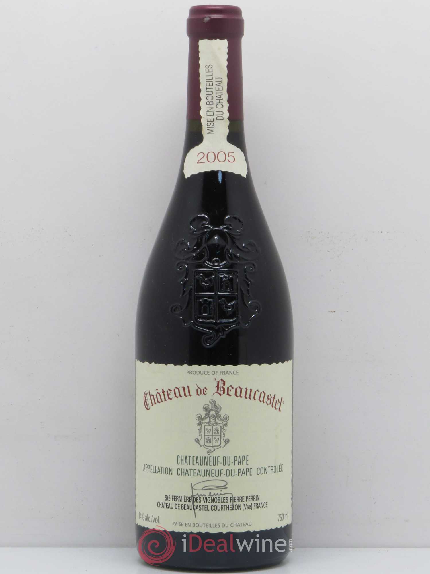 Châteauneuf-du-Pape Château de Beaucastel Famille Perrin 2005 - Lot de 1 bouteille - 0