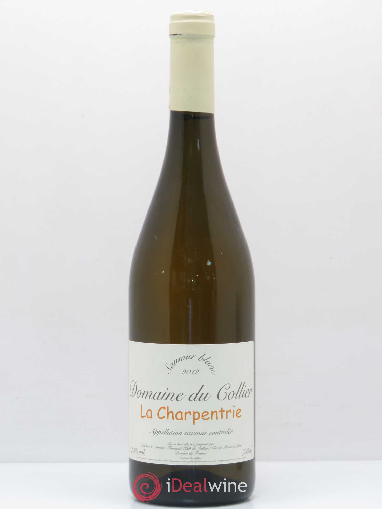 Saumur La Charpentrie Domaine du Collier 2012 - Lot de 1 bouteille - 0